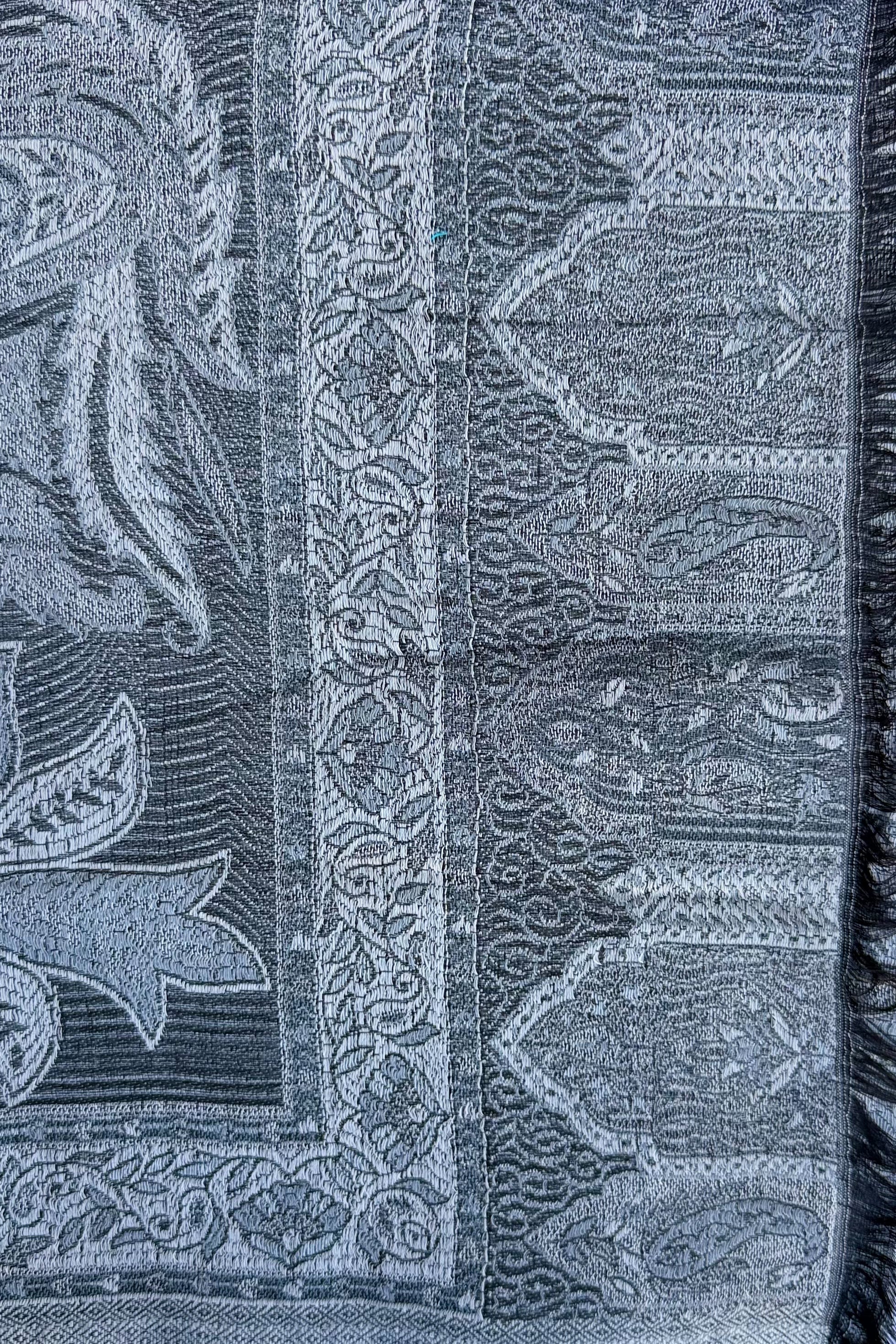 Cashmere & Bamboo Scarf In Titanium