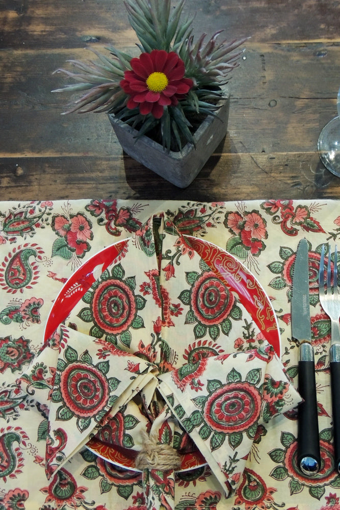 Yellow Paisley Bandana