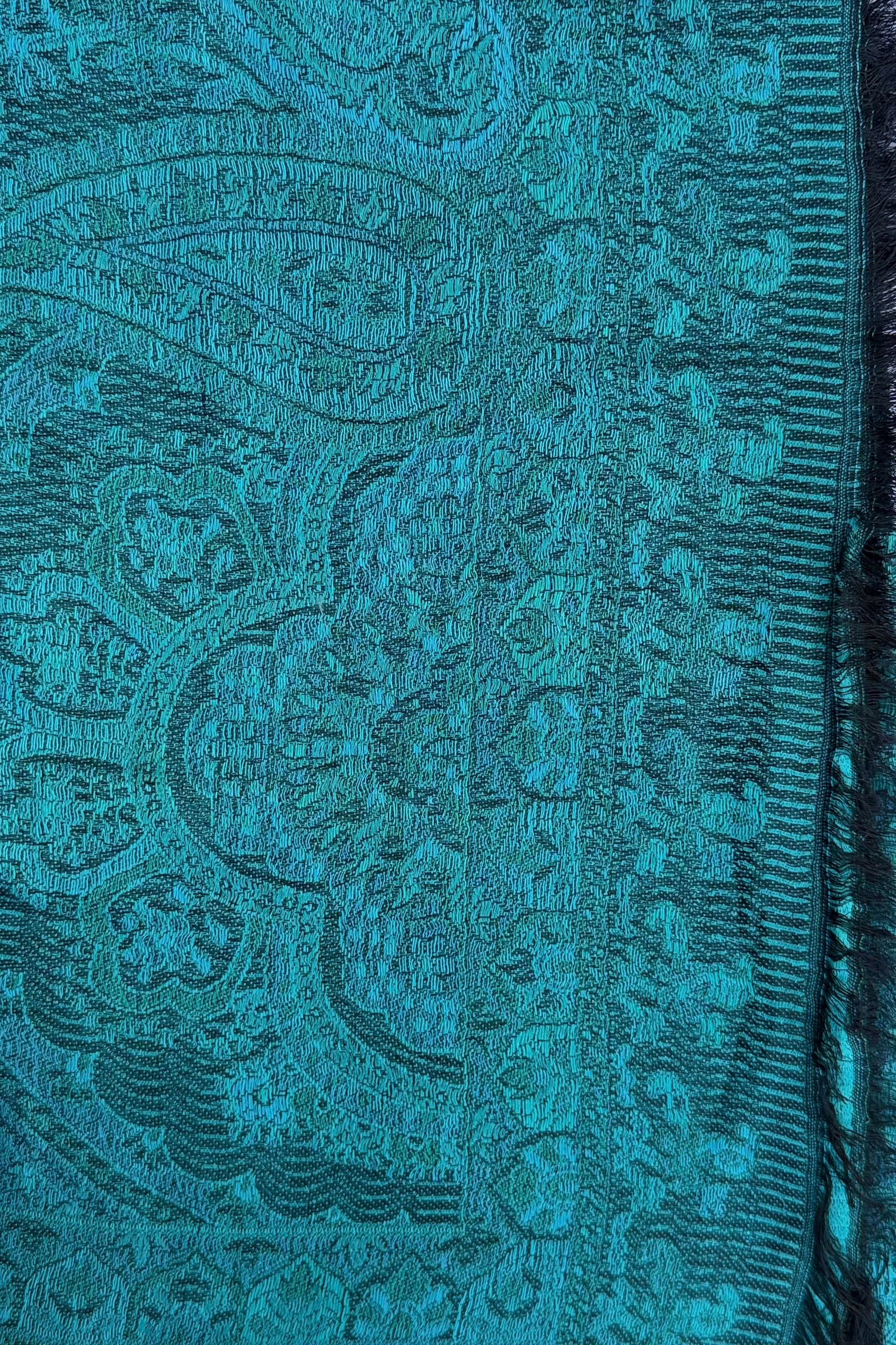 Cashmere & Bamboo Scarf In Caribbean Sea