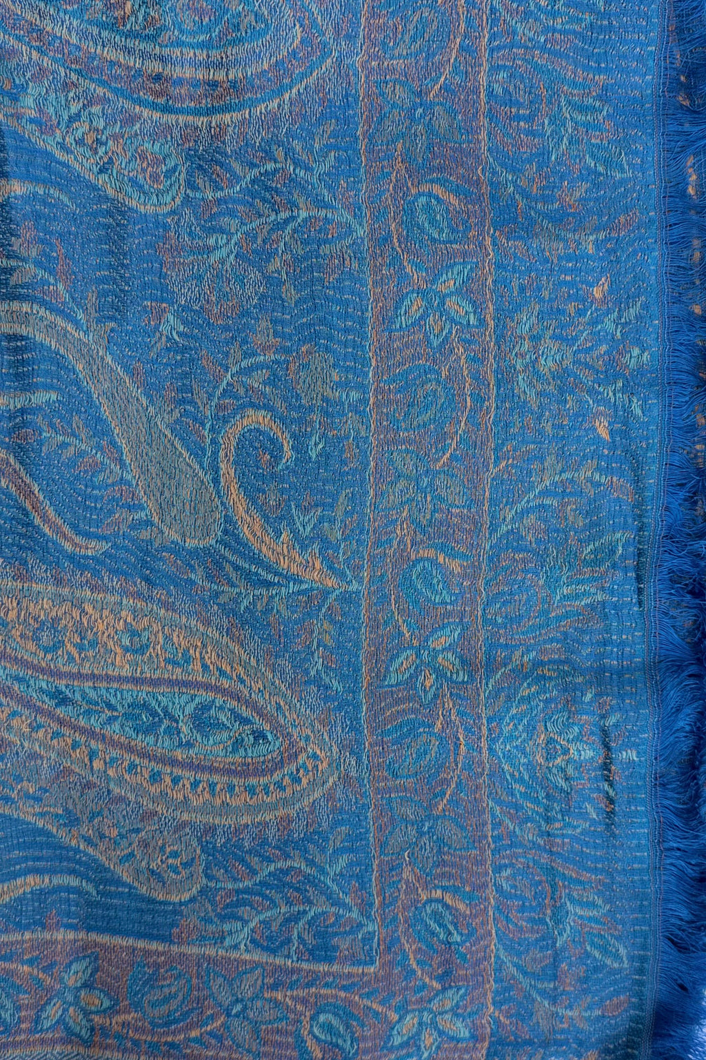 Cashmere & Bamboo Scarf In Ibiza Blue