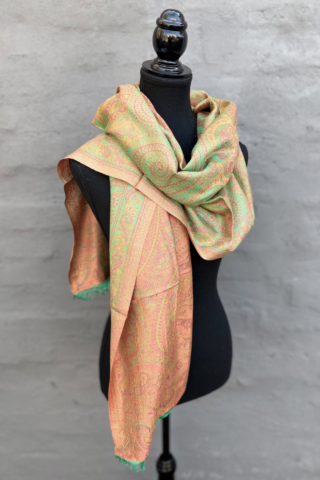 Cashmere & Bamboo Scarf In Golden Apple