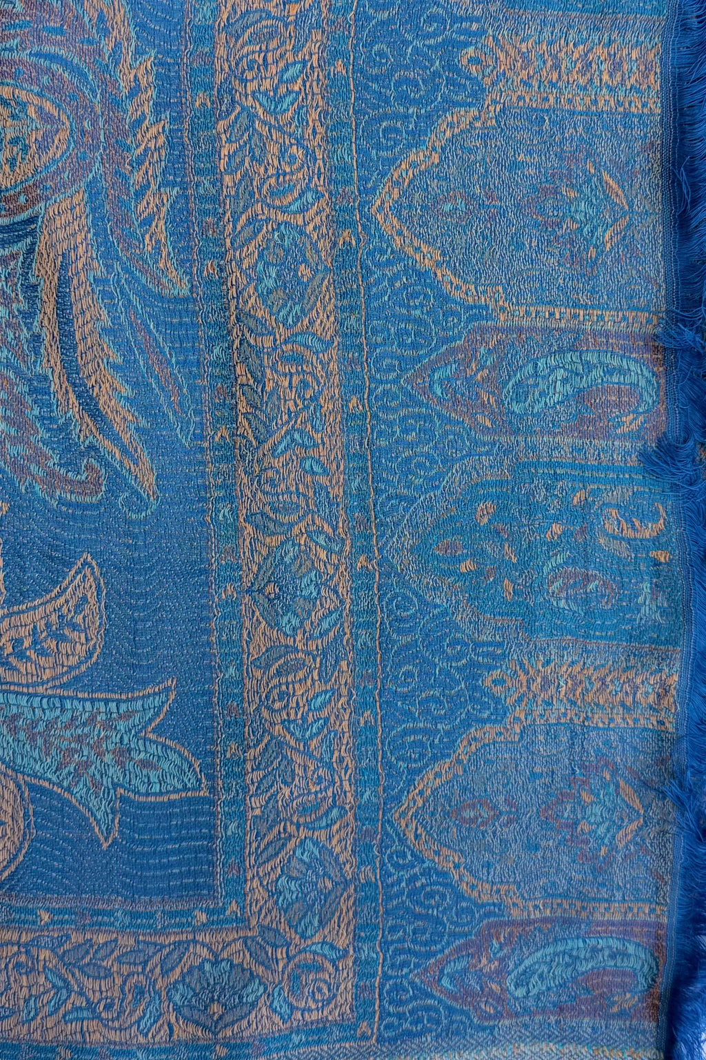 Cashmere & Bamboo Scarf In Blue Jasper