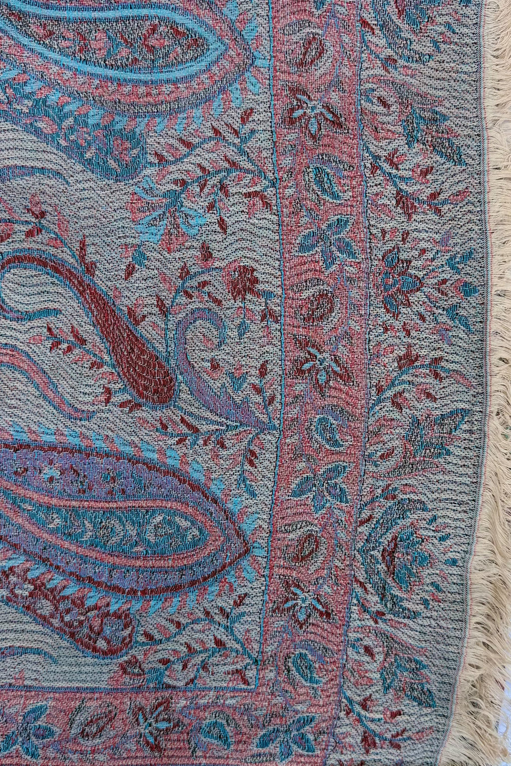 Cashmere & Bamboo Scarf In Rose Wine