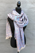 Cashmere & Bamboo Scarf In Lavender Frost