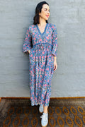 Azura Dress In Violet Blue Hydrangea