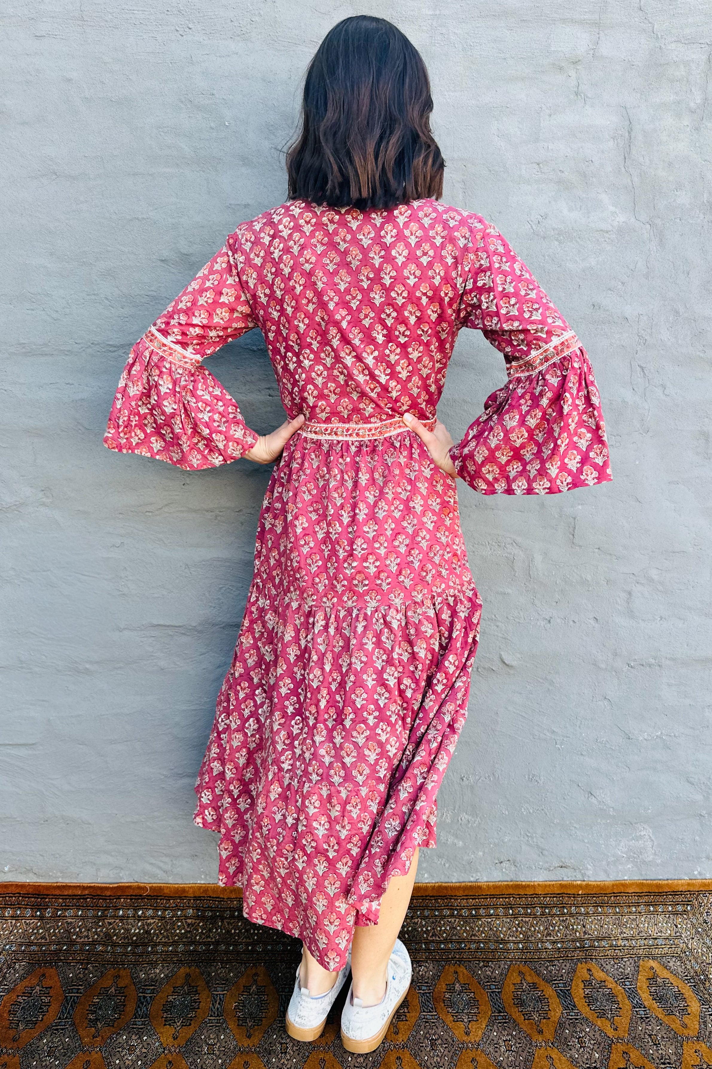 Azura Dress In Burgundy Bliss