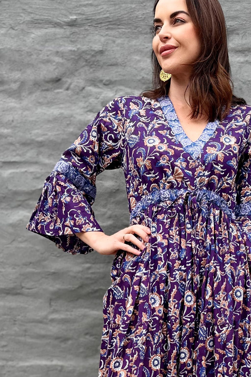 Azura Dress In Amethyst Floral