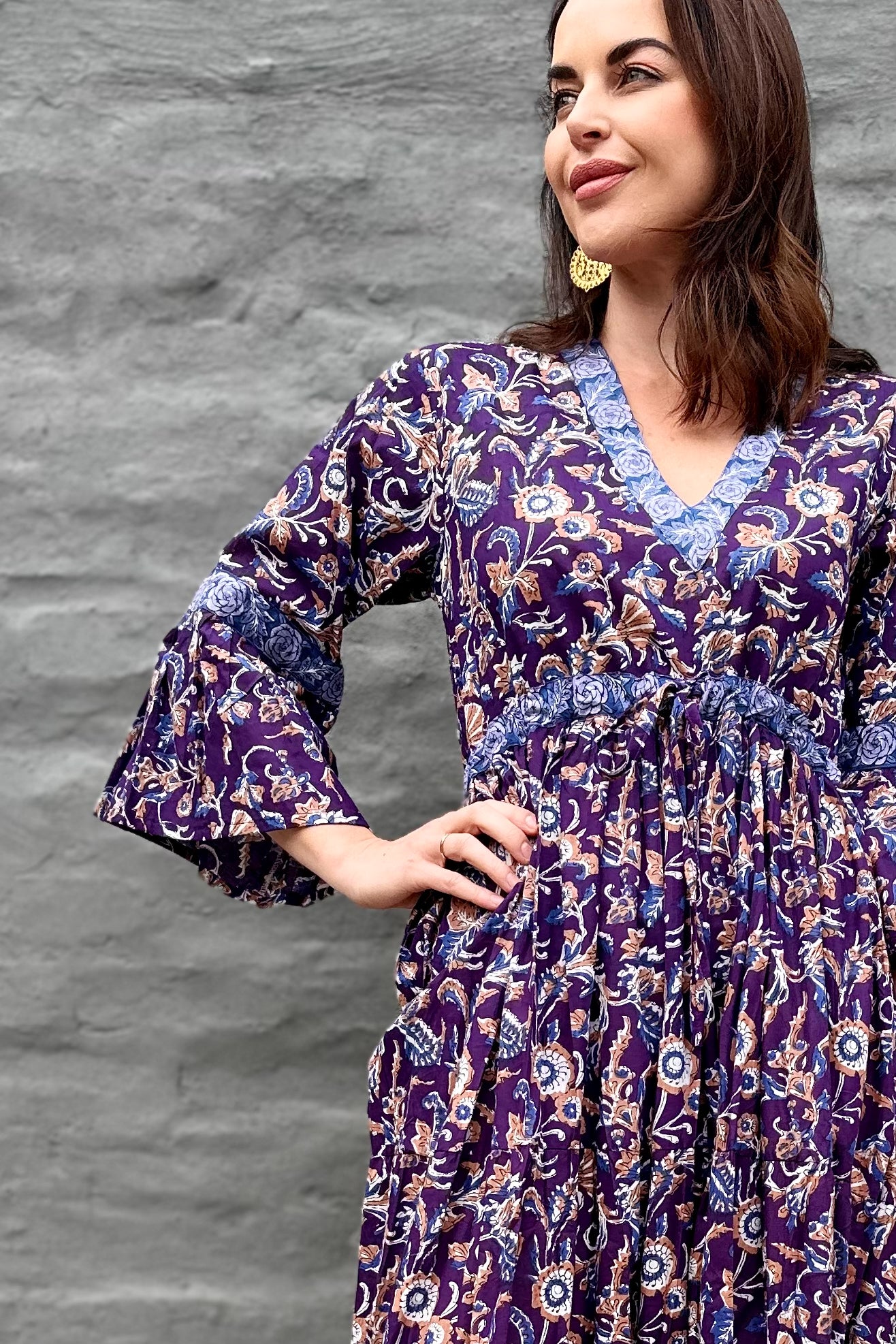 Azura Dress In Amethyst Floral