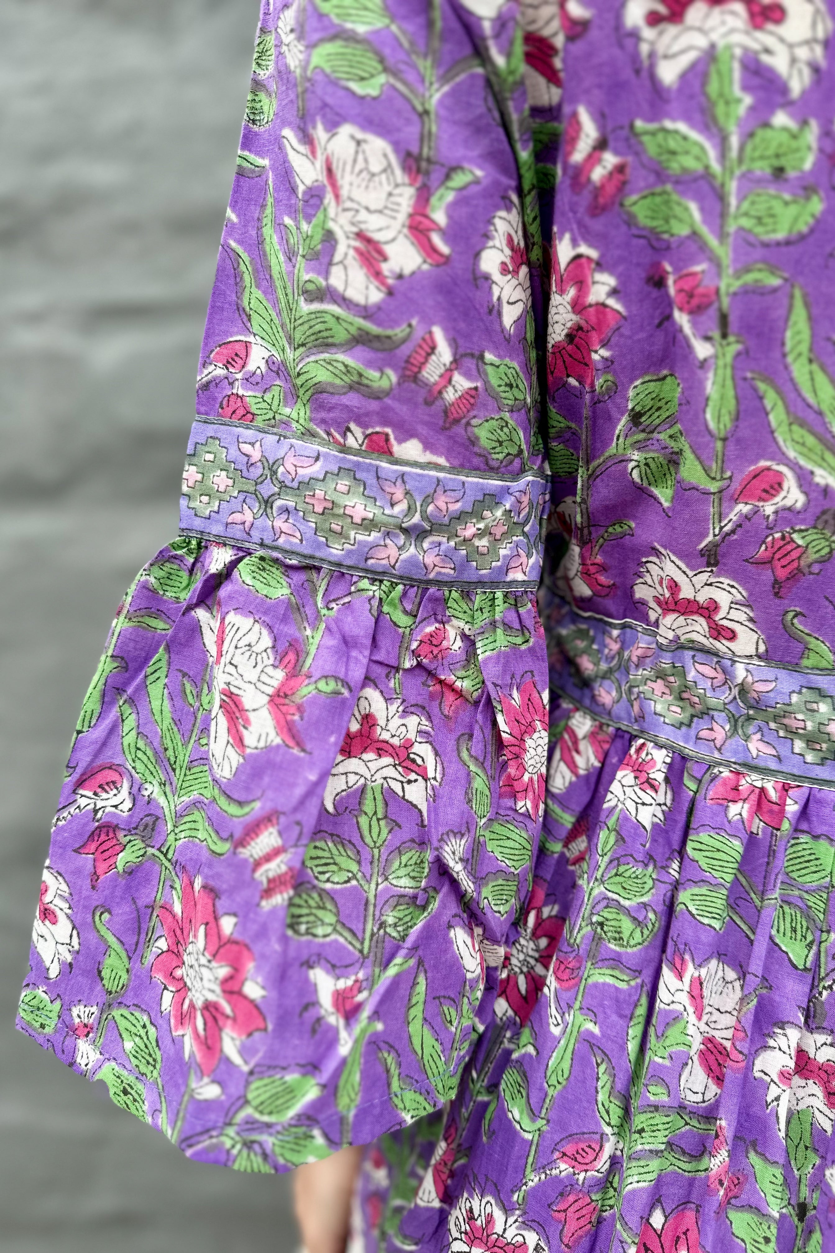 Azura Dress In Purple Floral