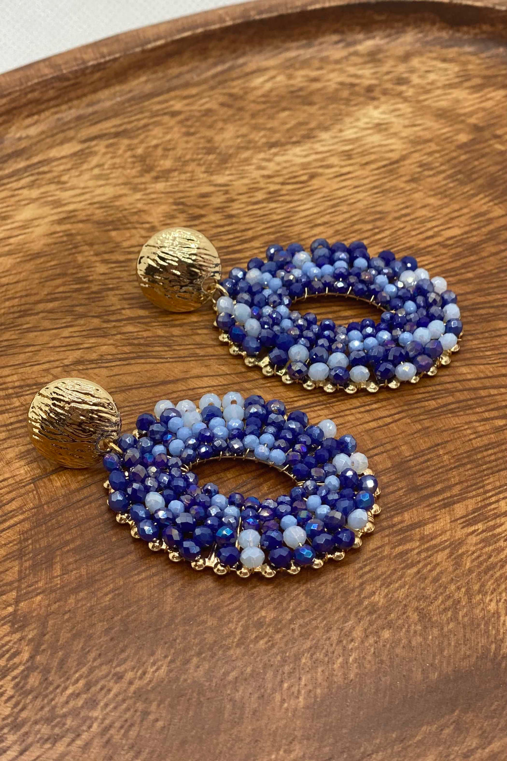 Iris Beaded Earrings