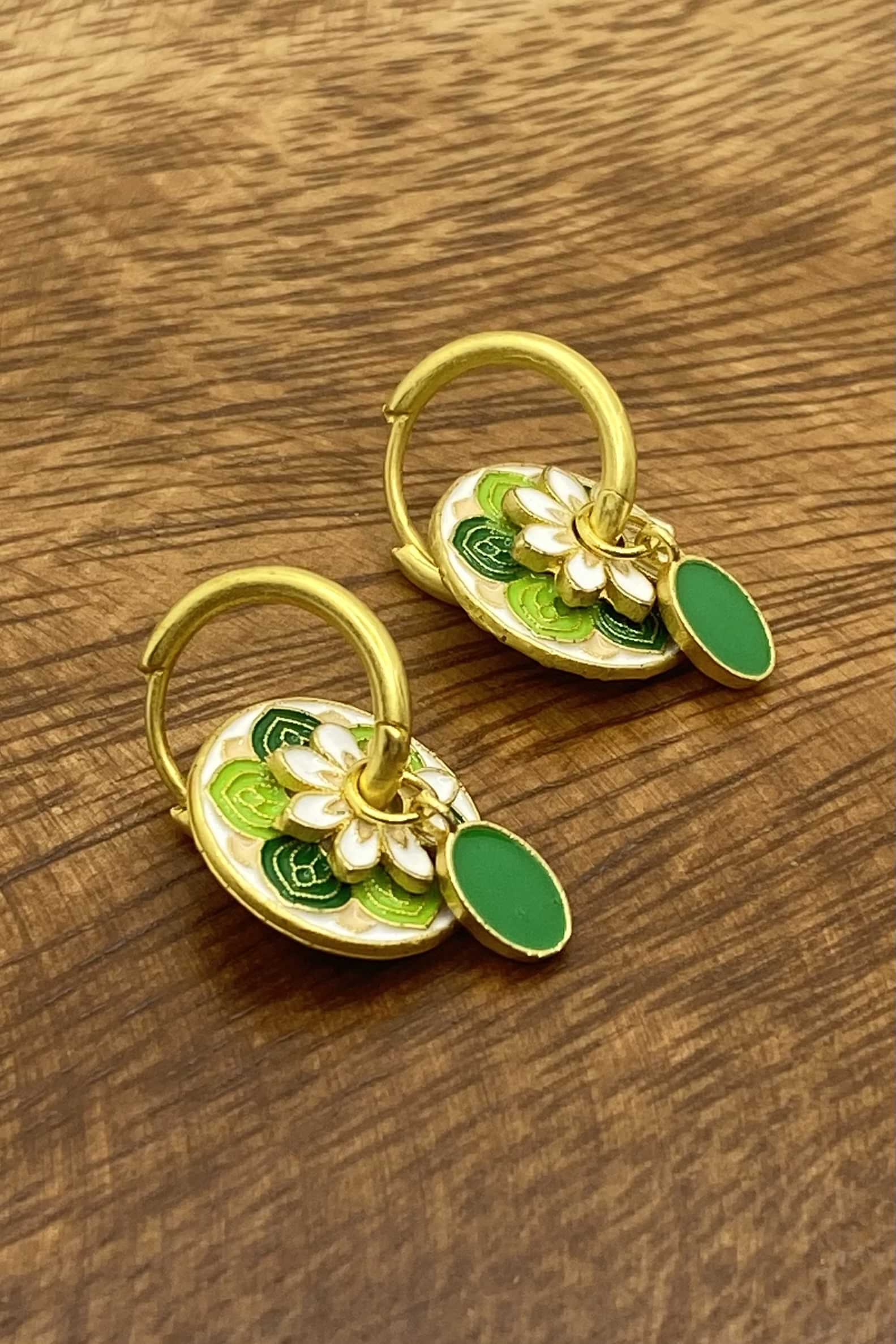 Daisy Hoop Earrings