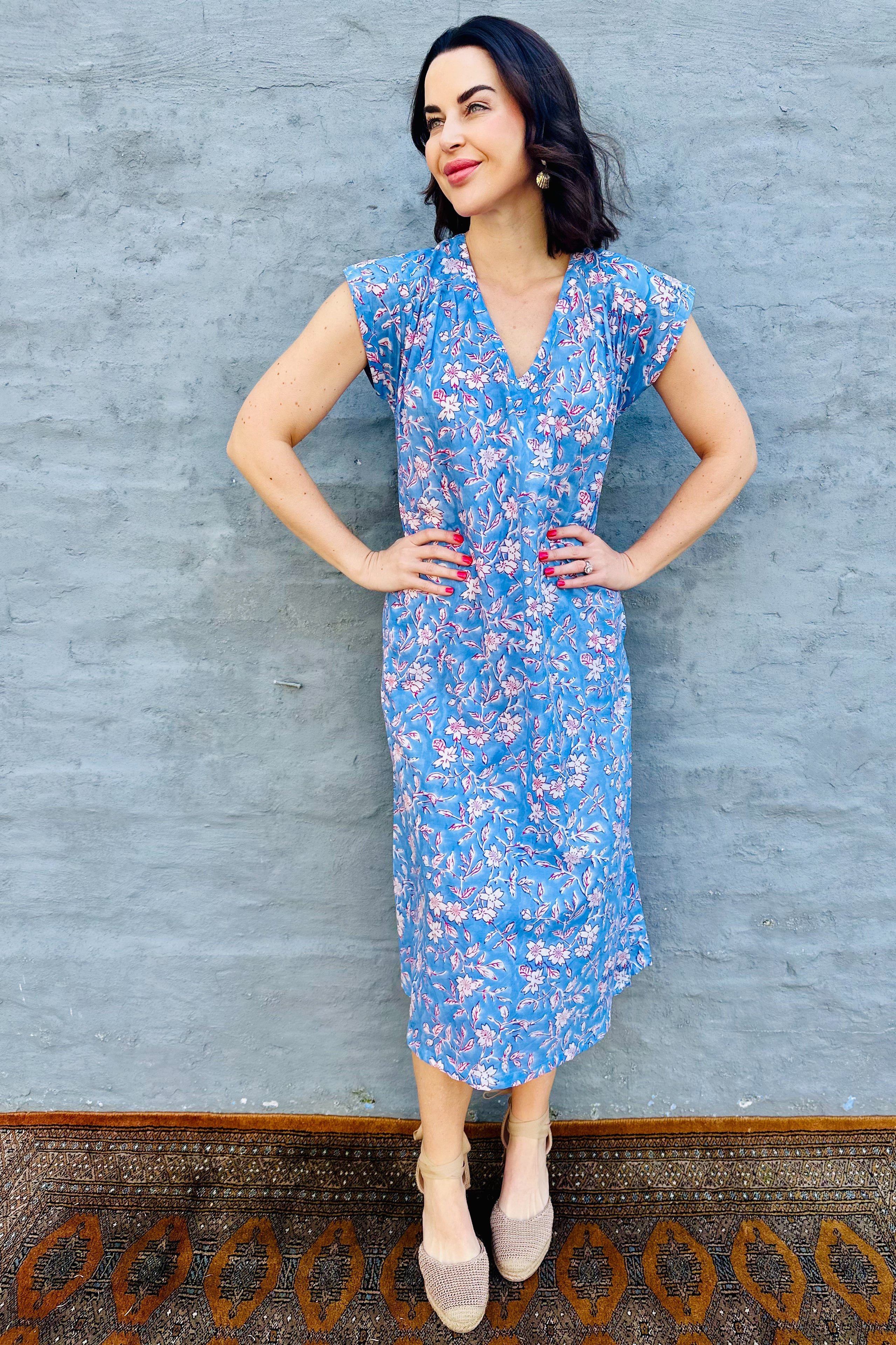 Savita Dress In Sky Garden