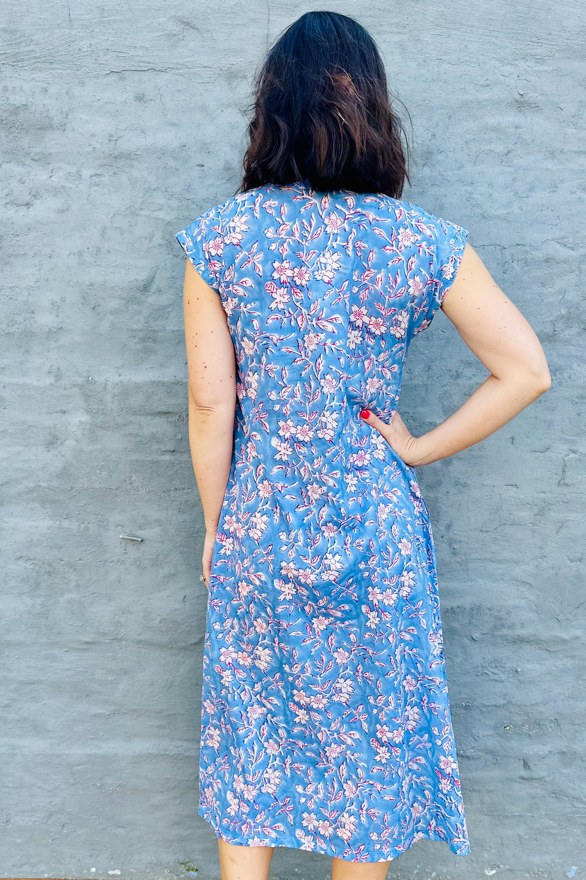 Savita Dress In Sky Garden