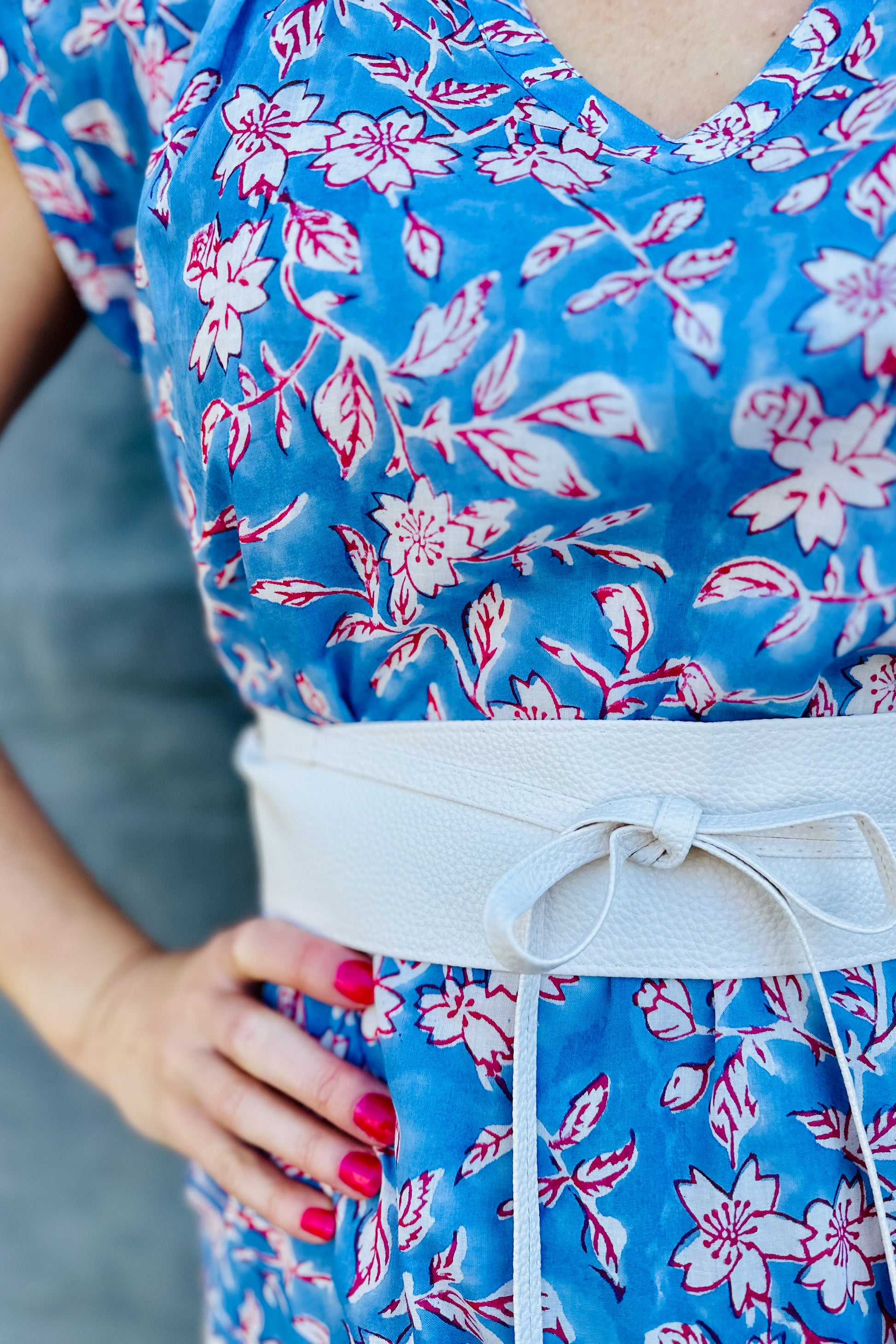 Savita Dress In Sky Garden