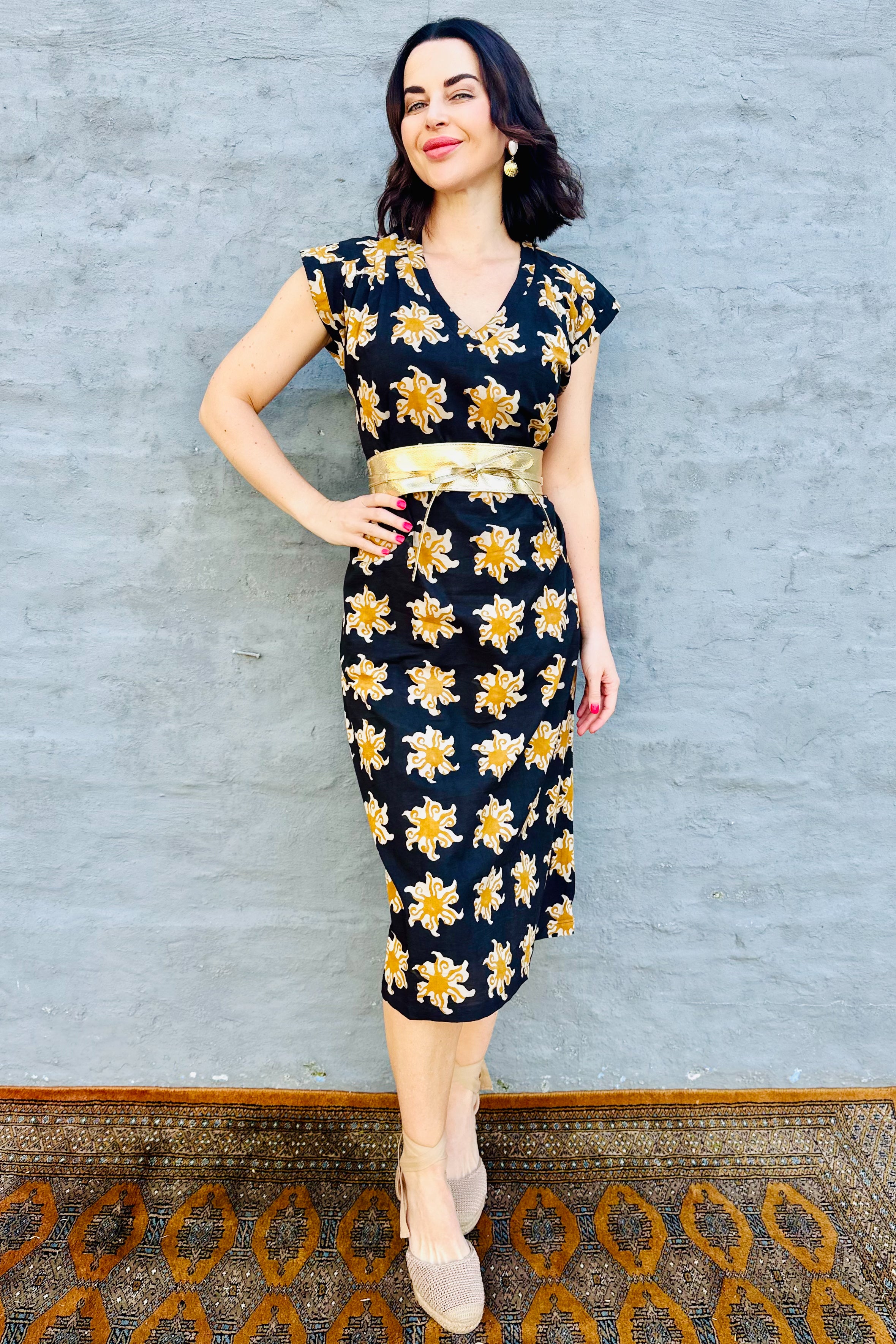 Savita Dress In Ebony Sun