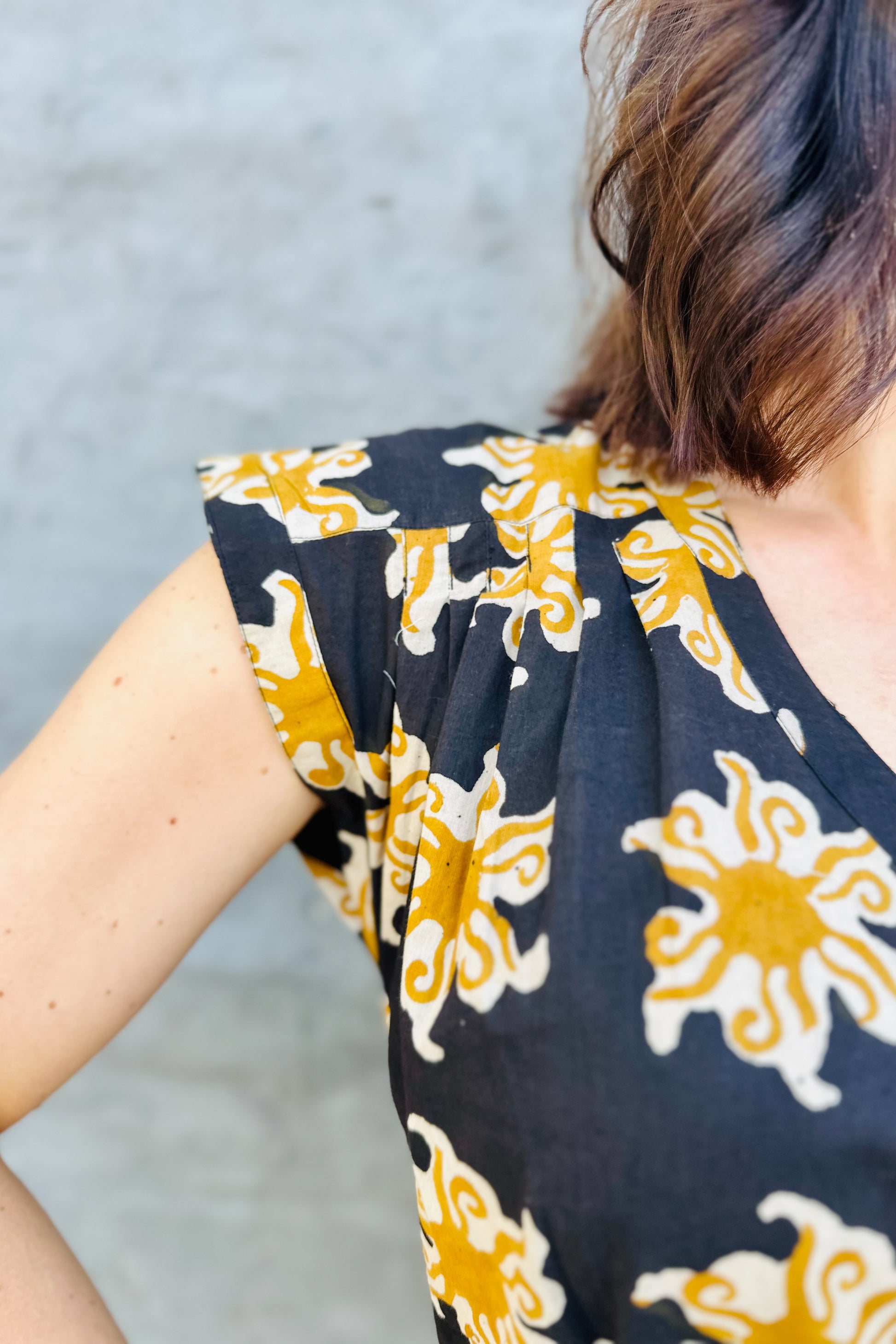 Savita Dress In Ebony Sun