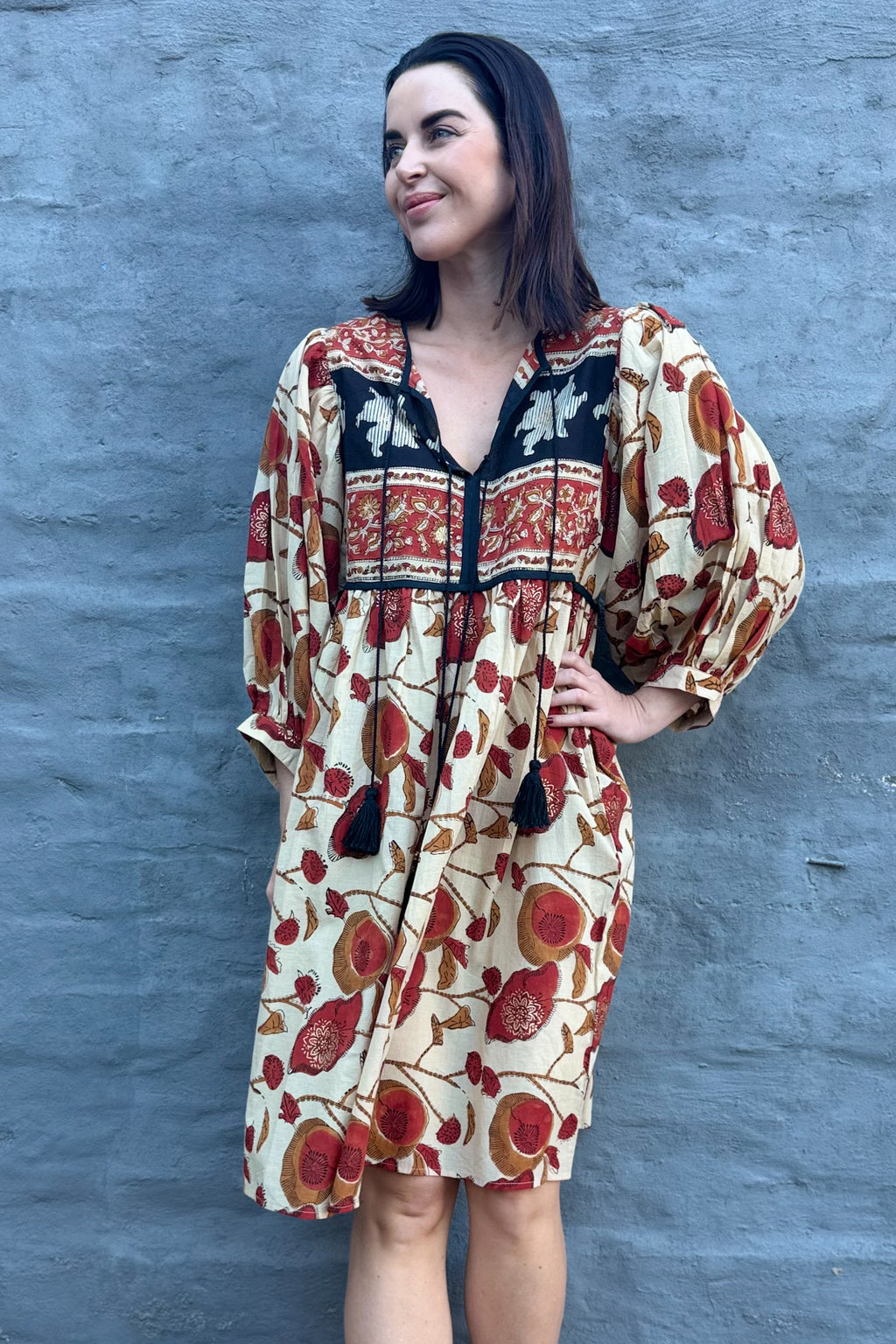 Scarlet Poppy Short Boho Dress