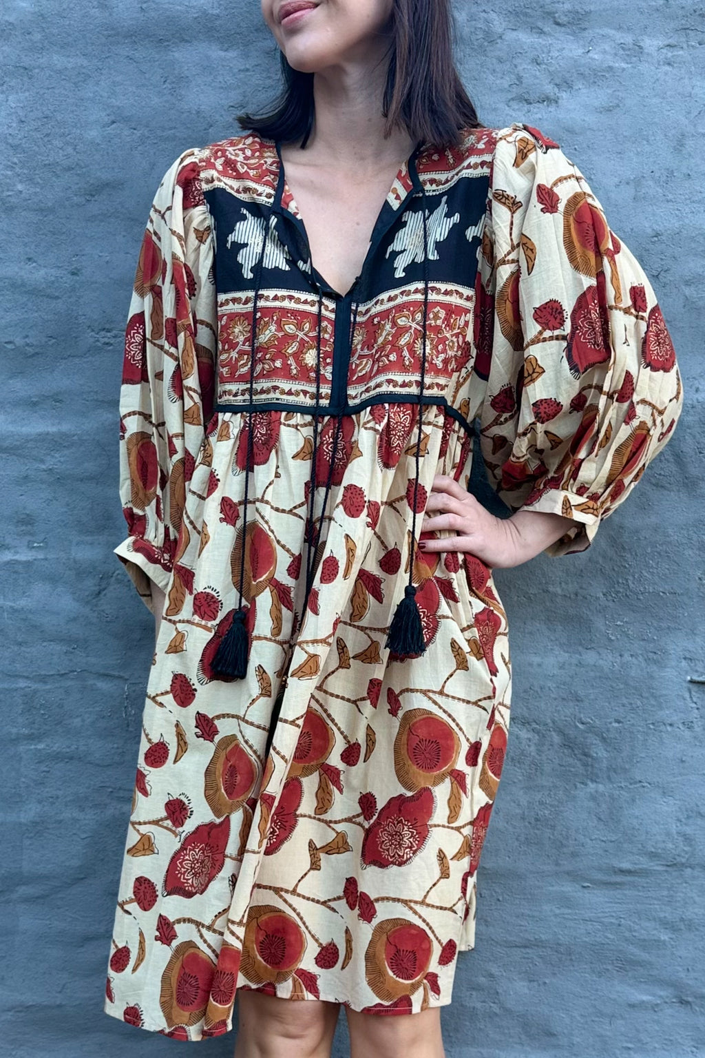 Scarlet Poppy Short Boho Dress