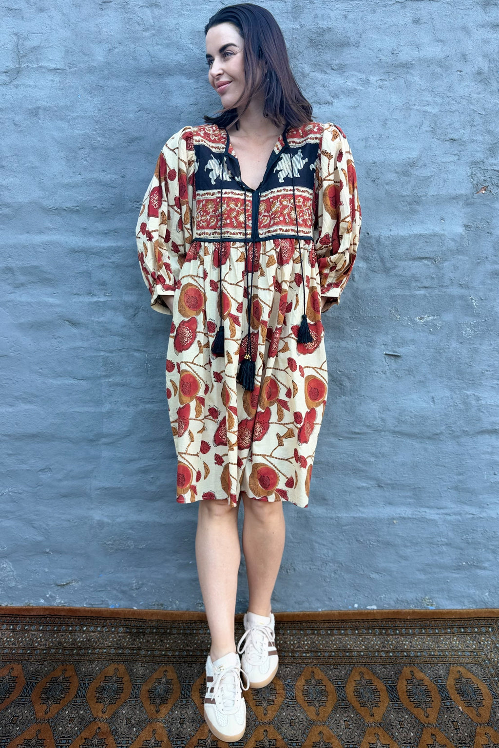 Scarlet Poppy Short Boho Dress