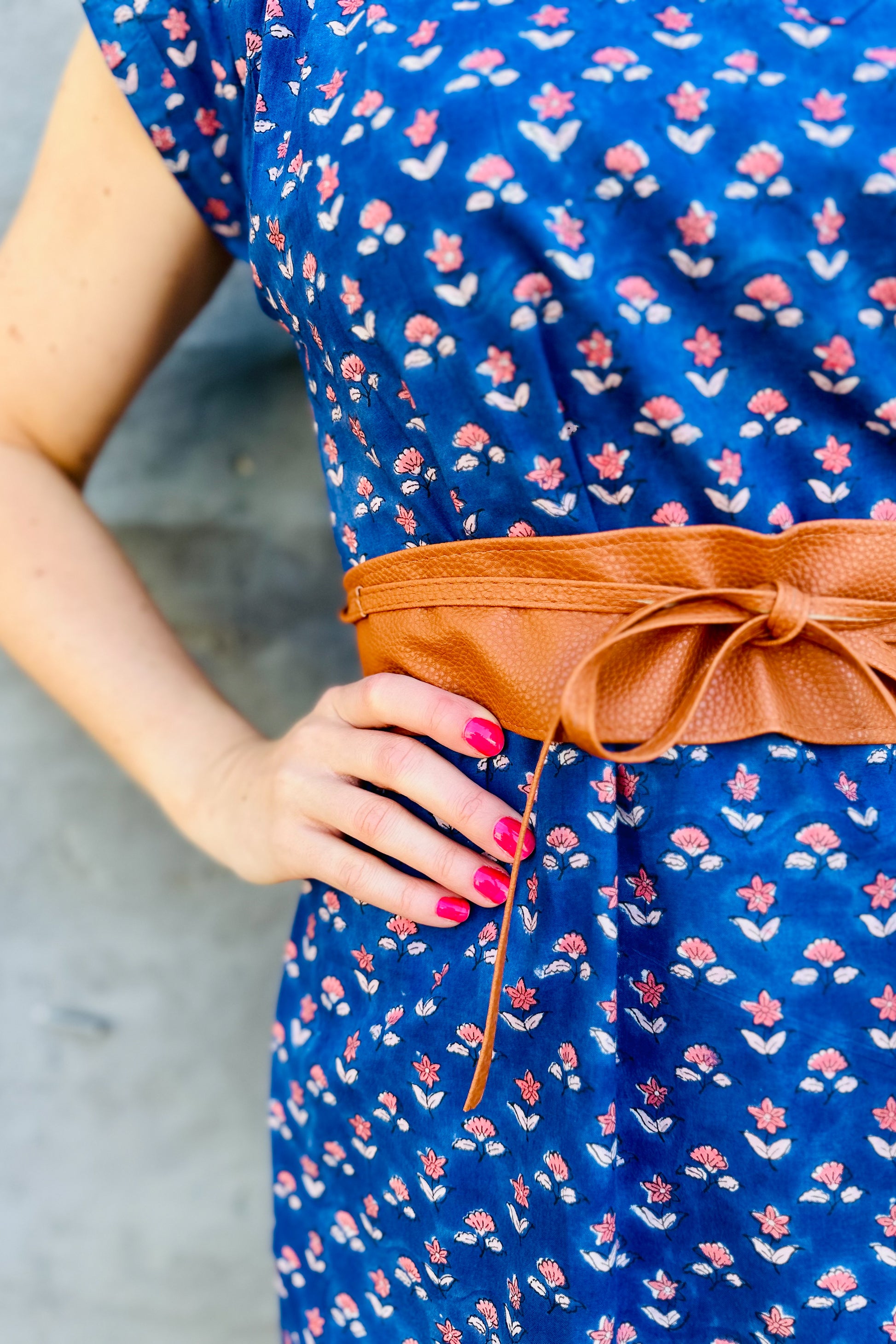 Savita Dress In Royal Daisy