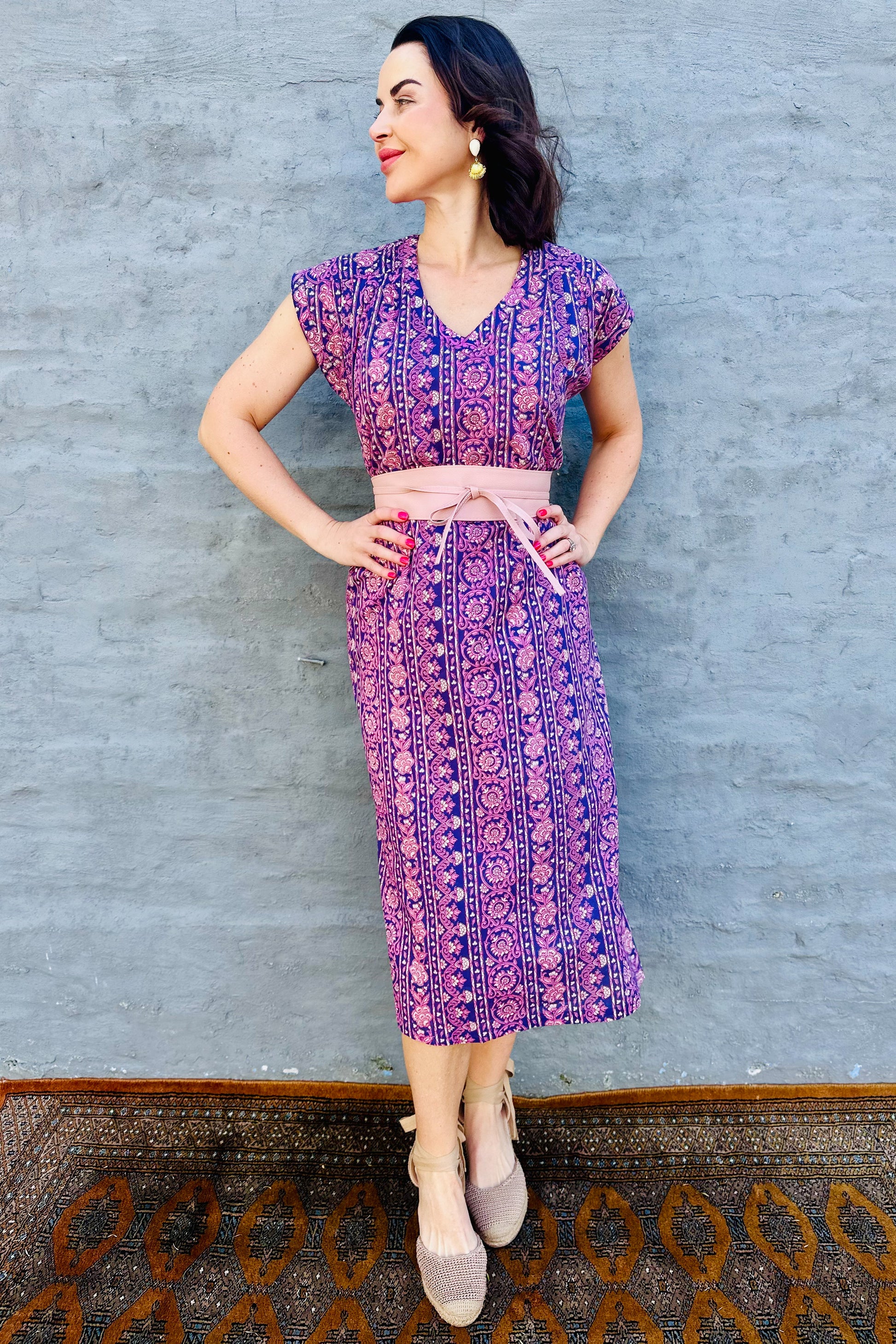 Savita Dress In Violet Vine