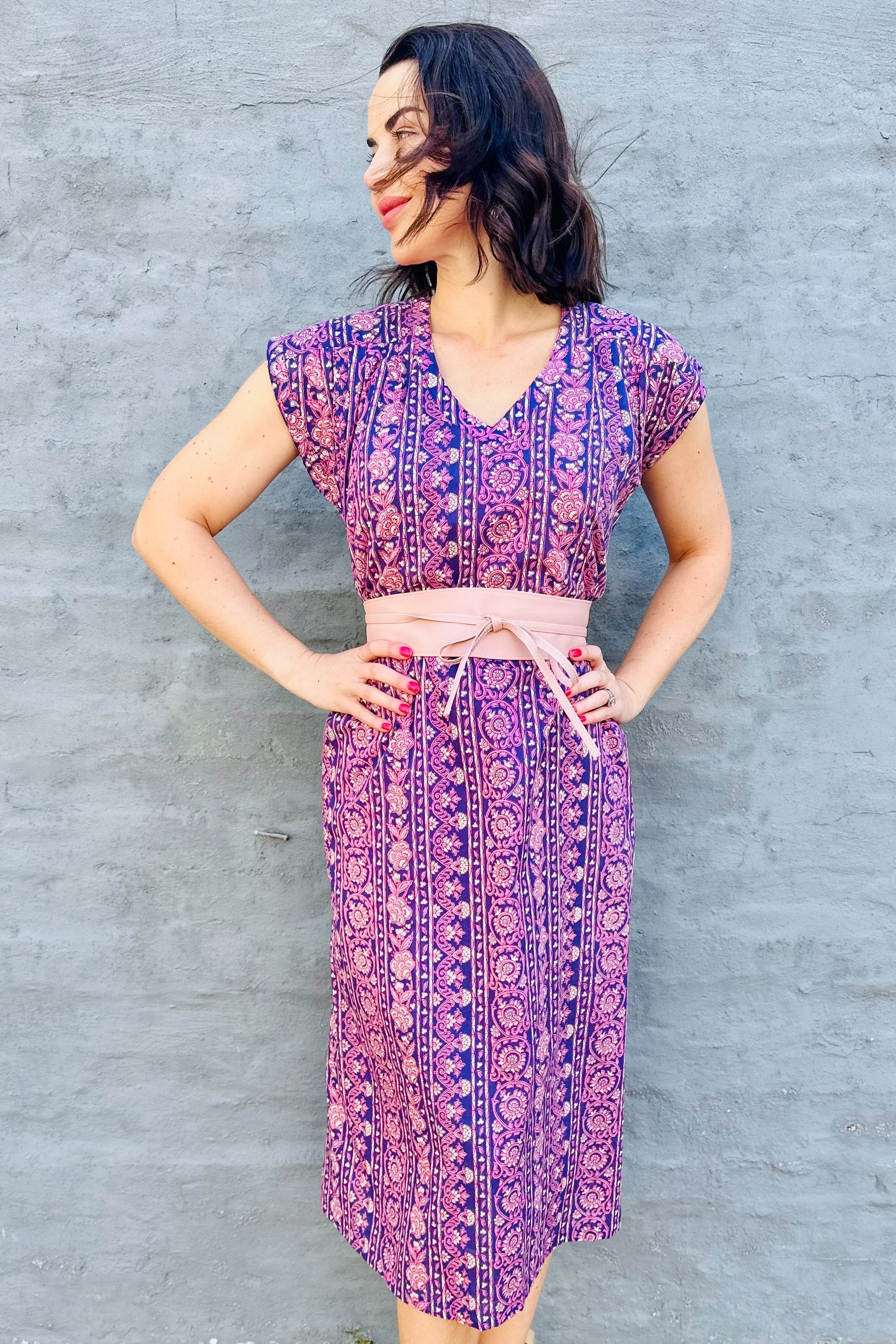 Savita Dress In Violet Vine