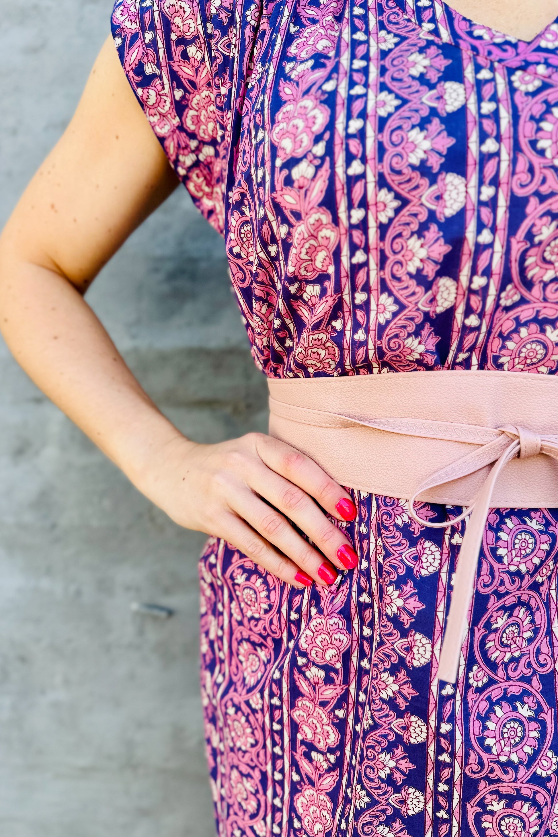 Savita Dress In Violet Vine