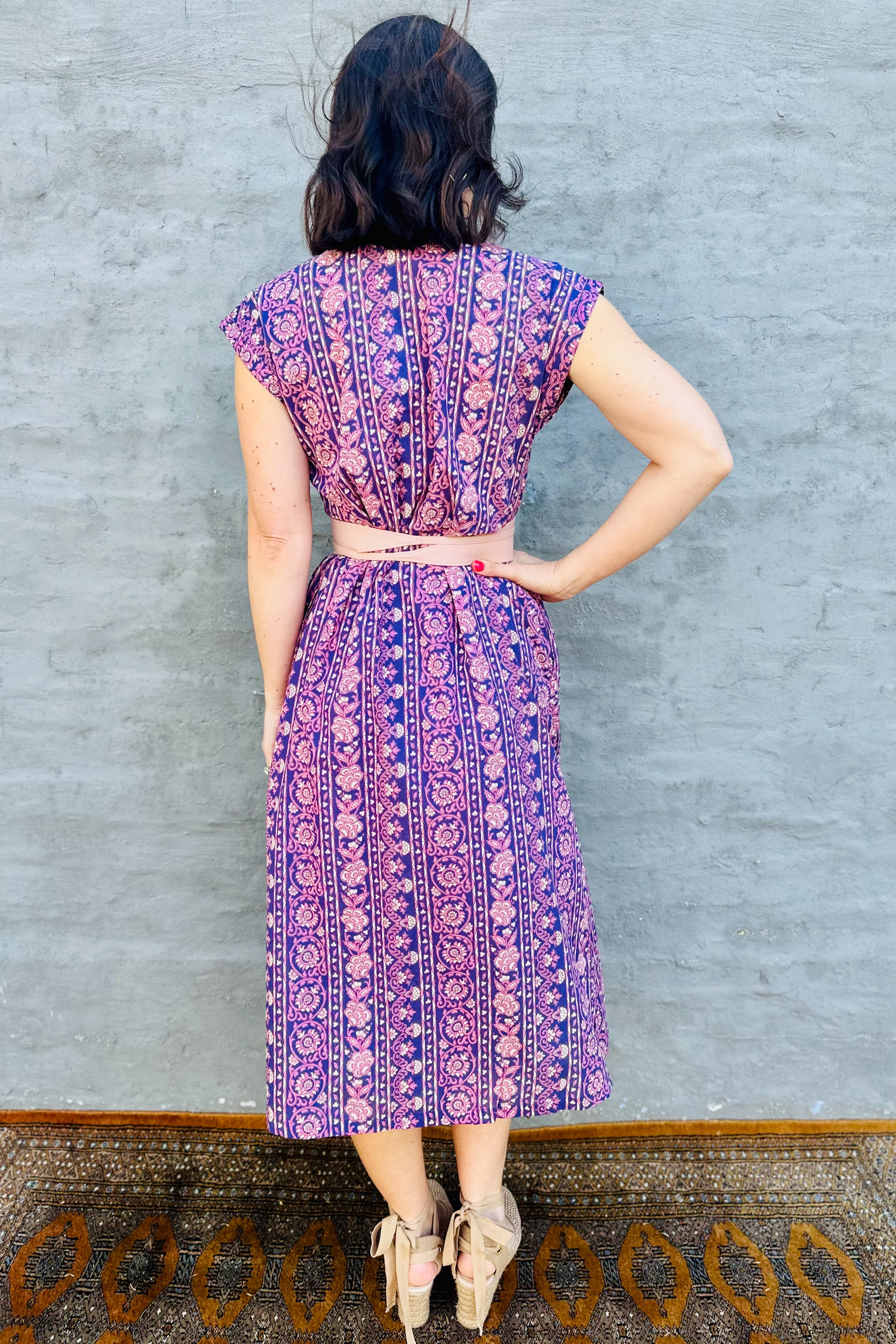 Savita Dress In Violet Vine