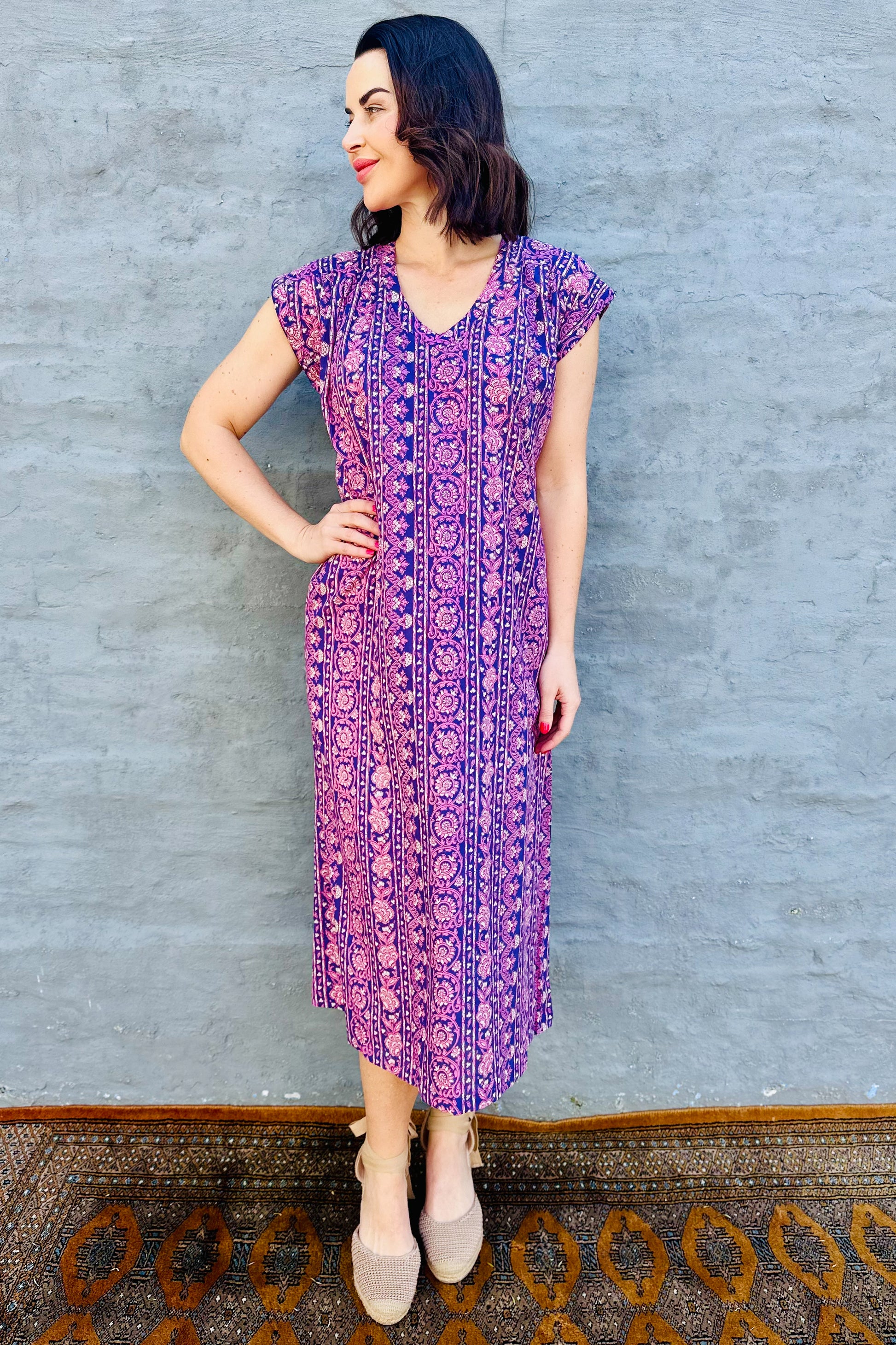Savita Dress In Violet Vine