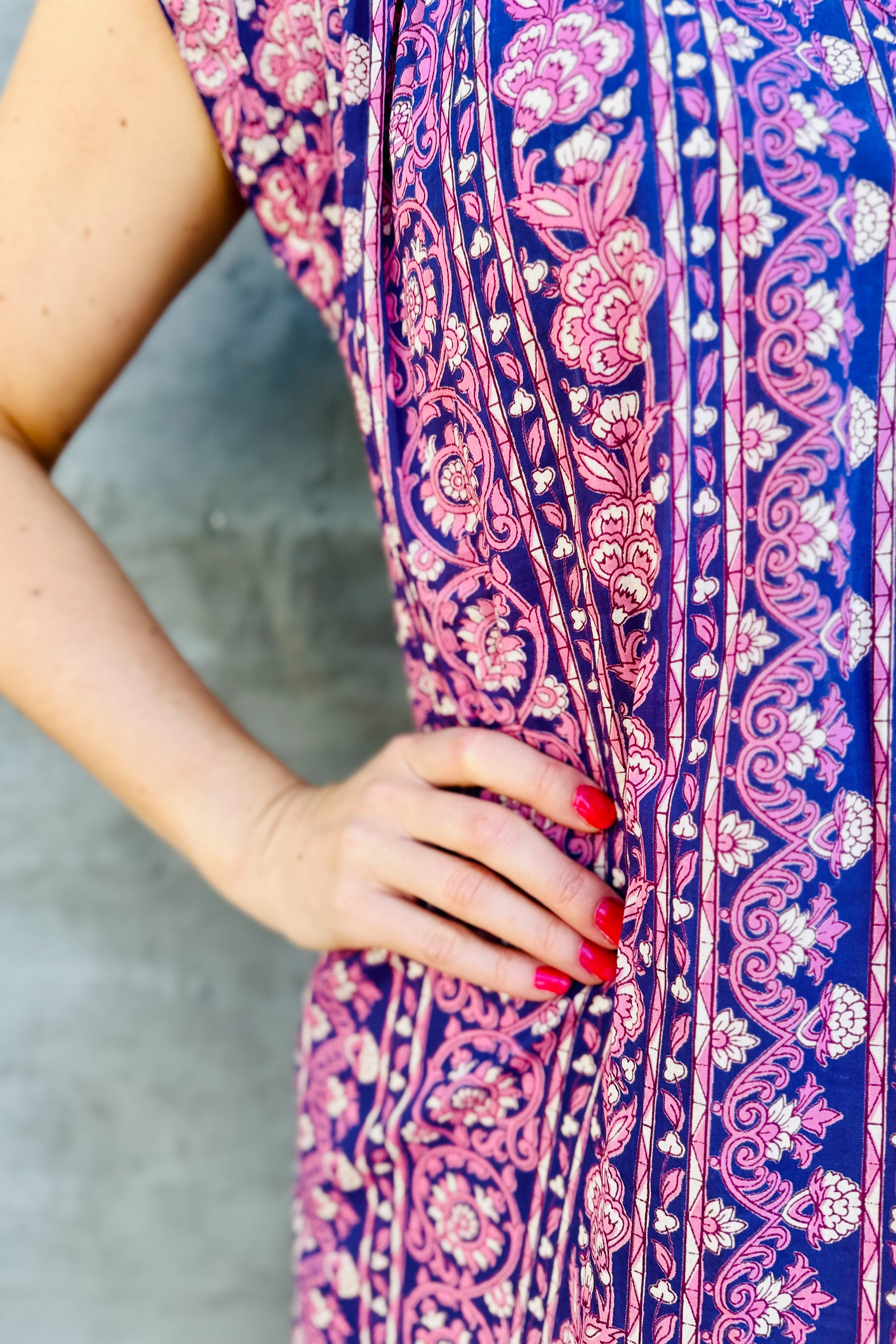 Savita Dress In Violet Vine