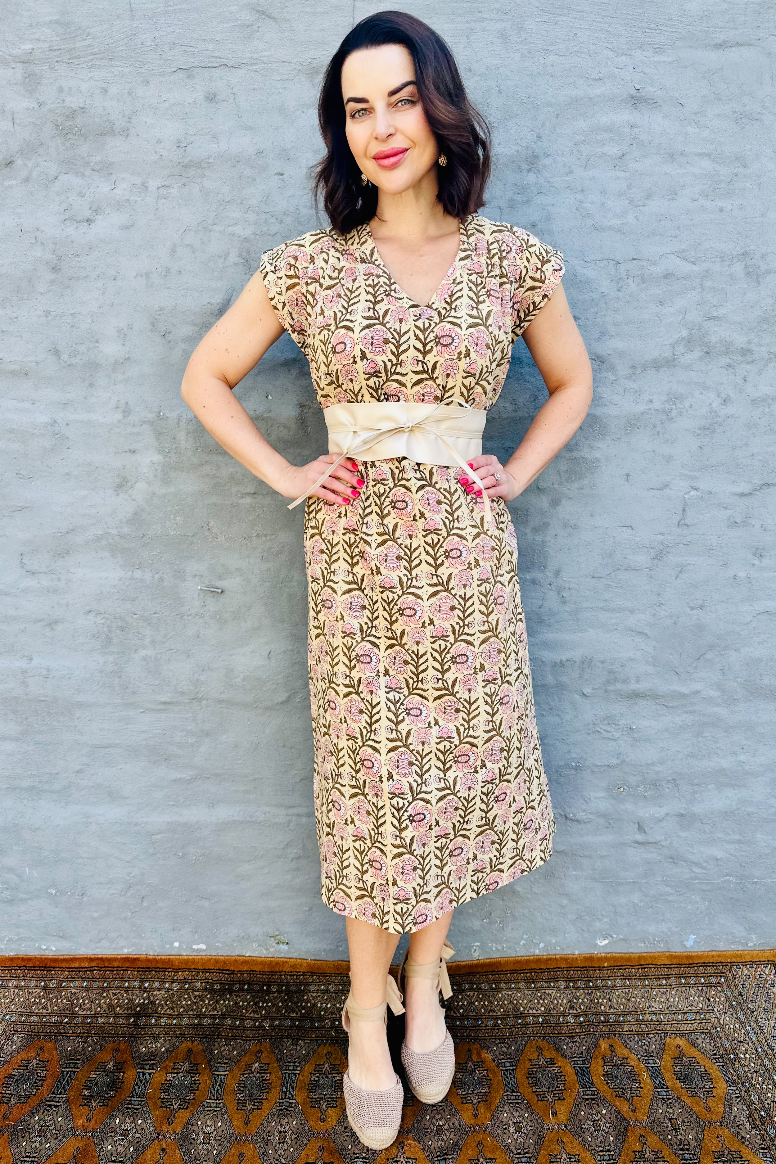 Savita Dress In Lotus Vine