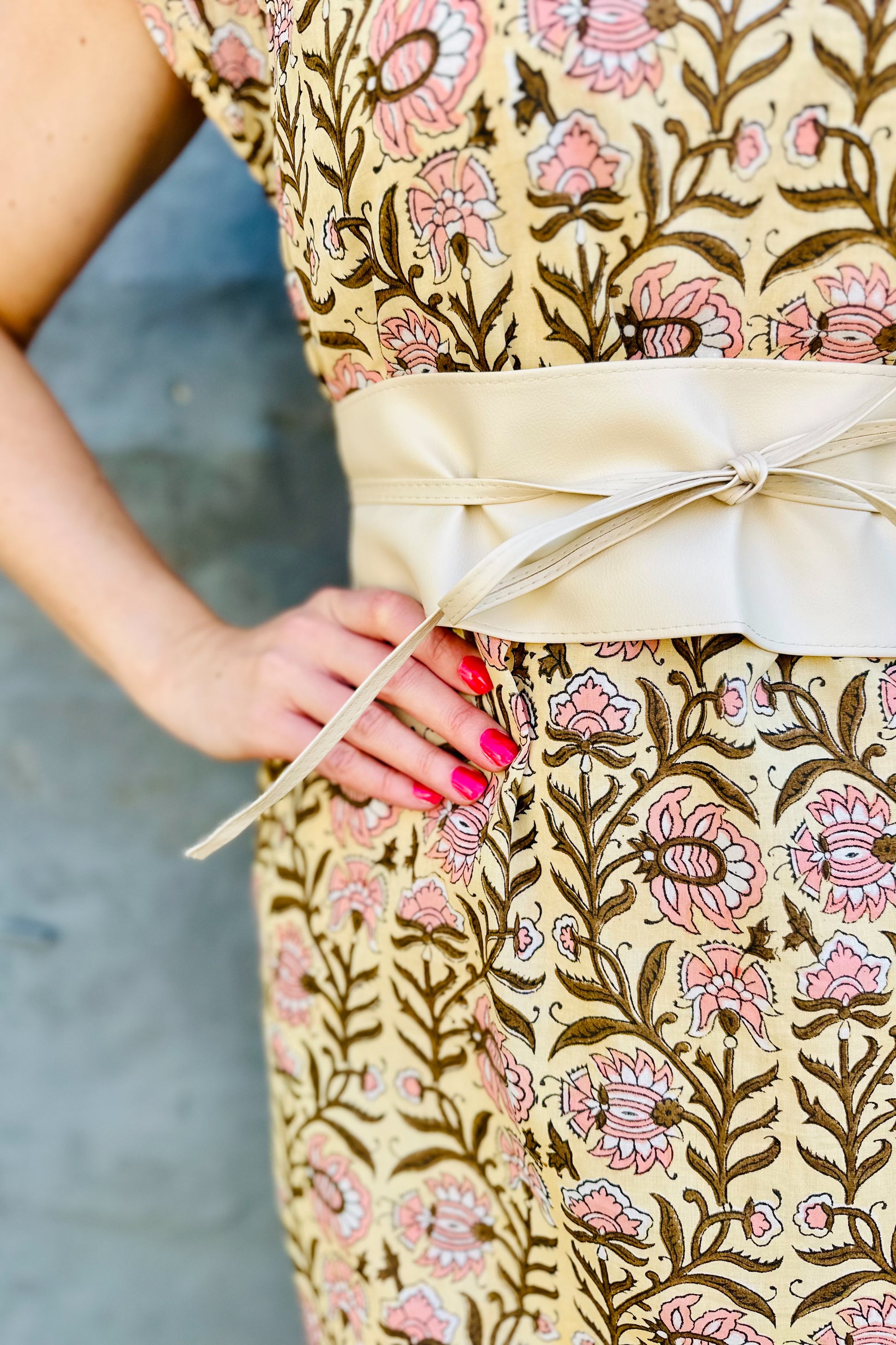 Savita Dress In Lotus Vine