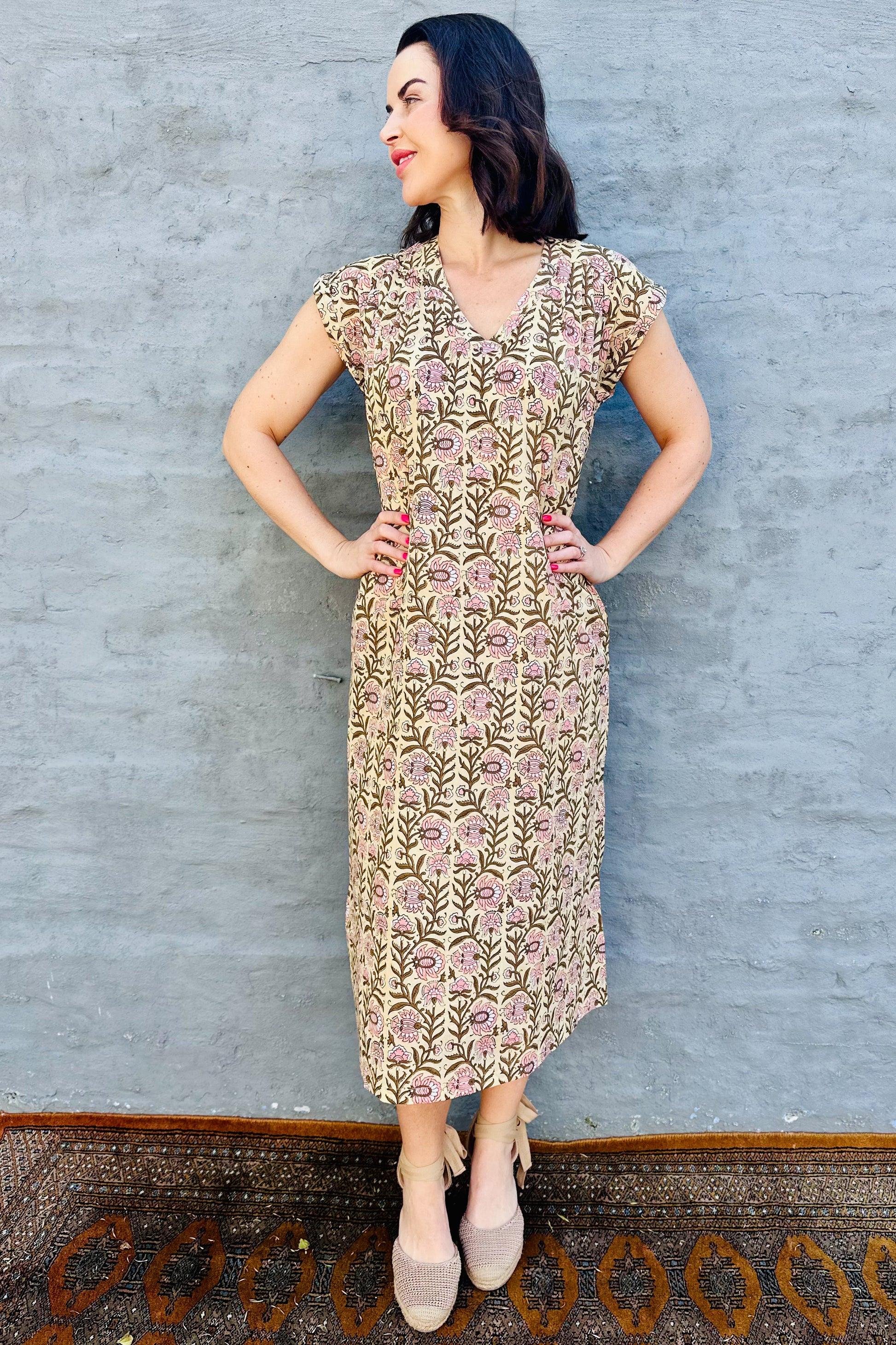 Savita Dress In Lotus Vine