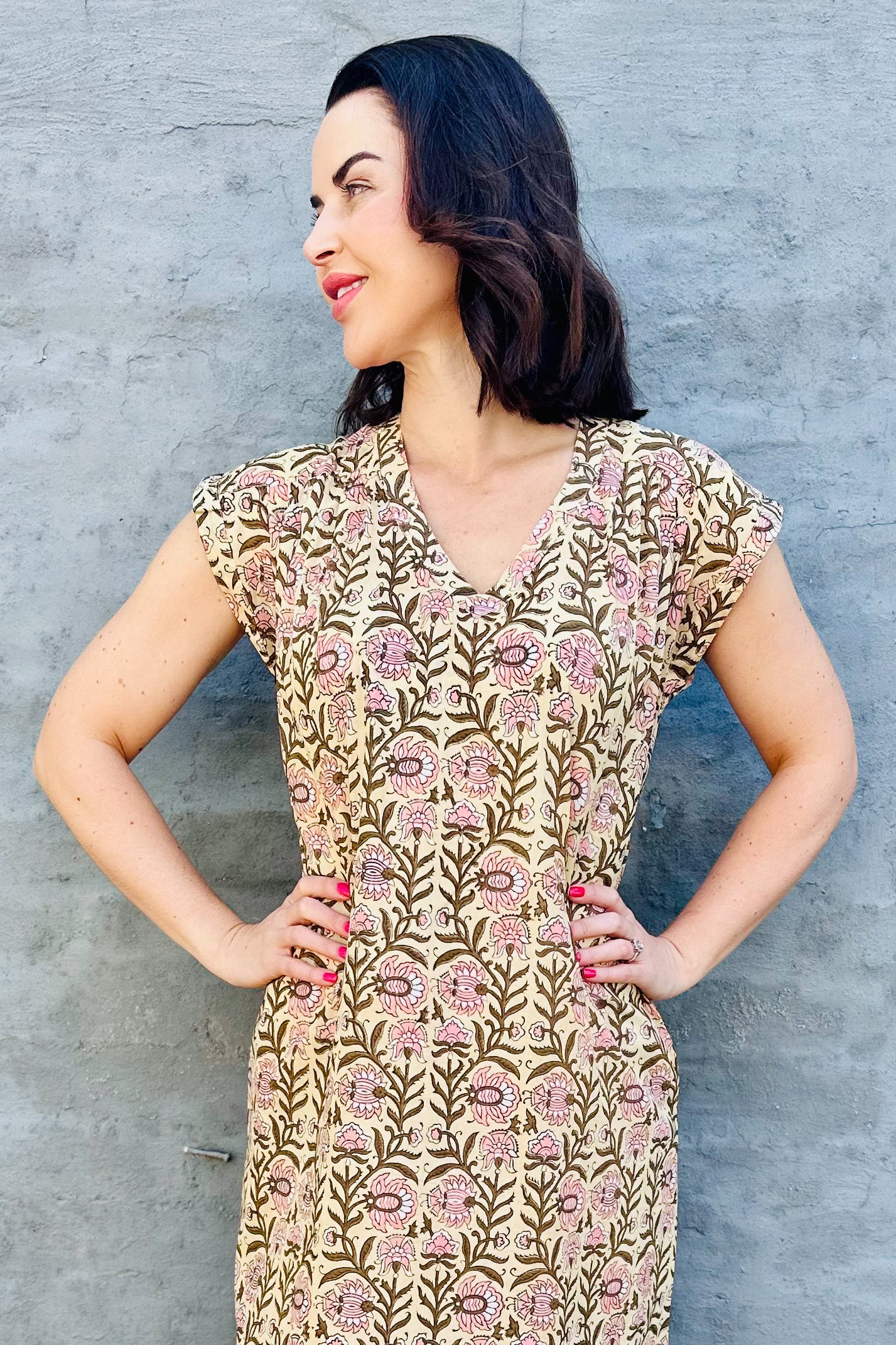 Savita Dress In Lotus Vine