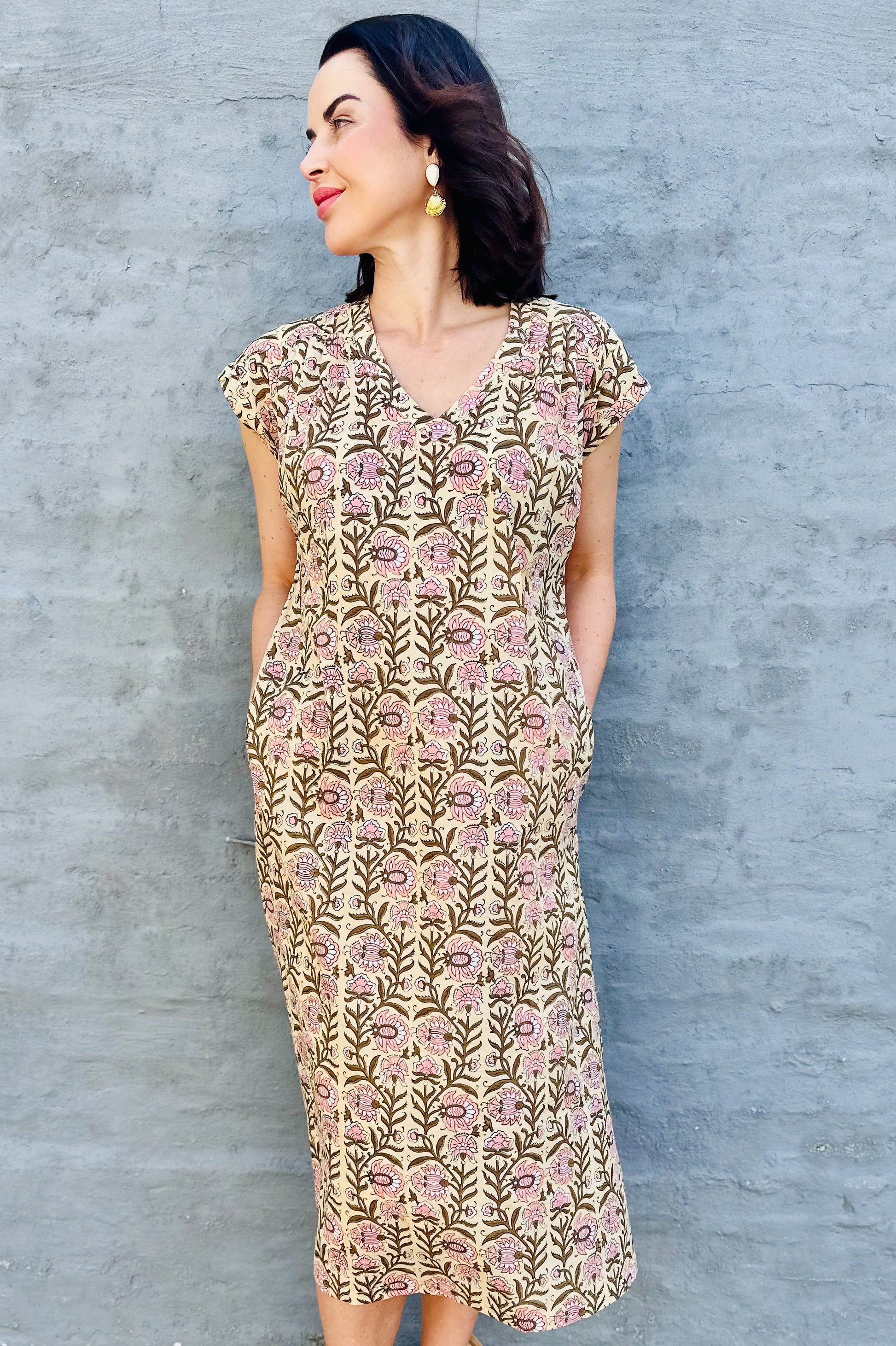 Savita Dress In Lotus Vine