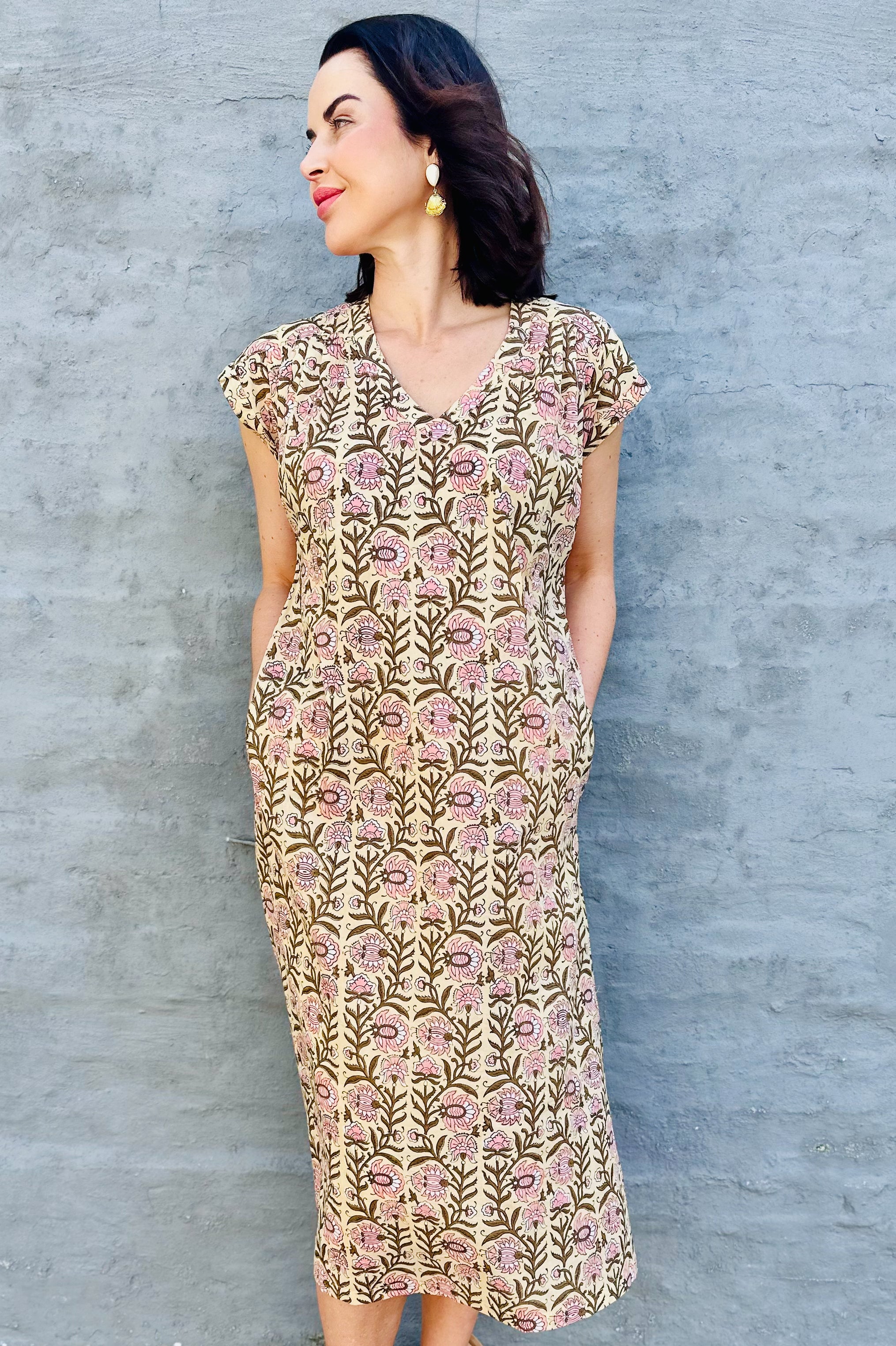 Savita Dress In Lotus Vine