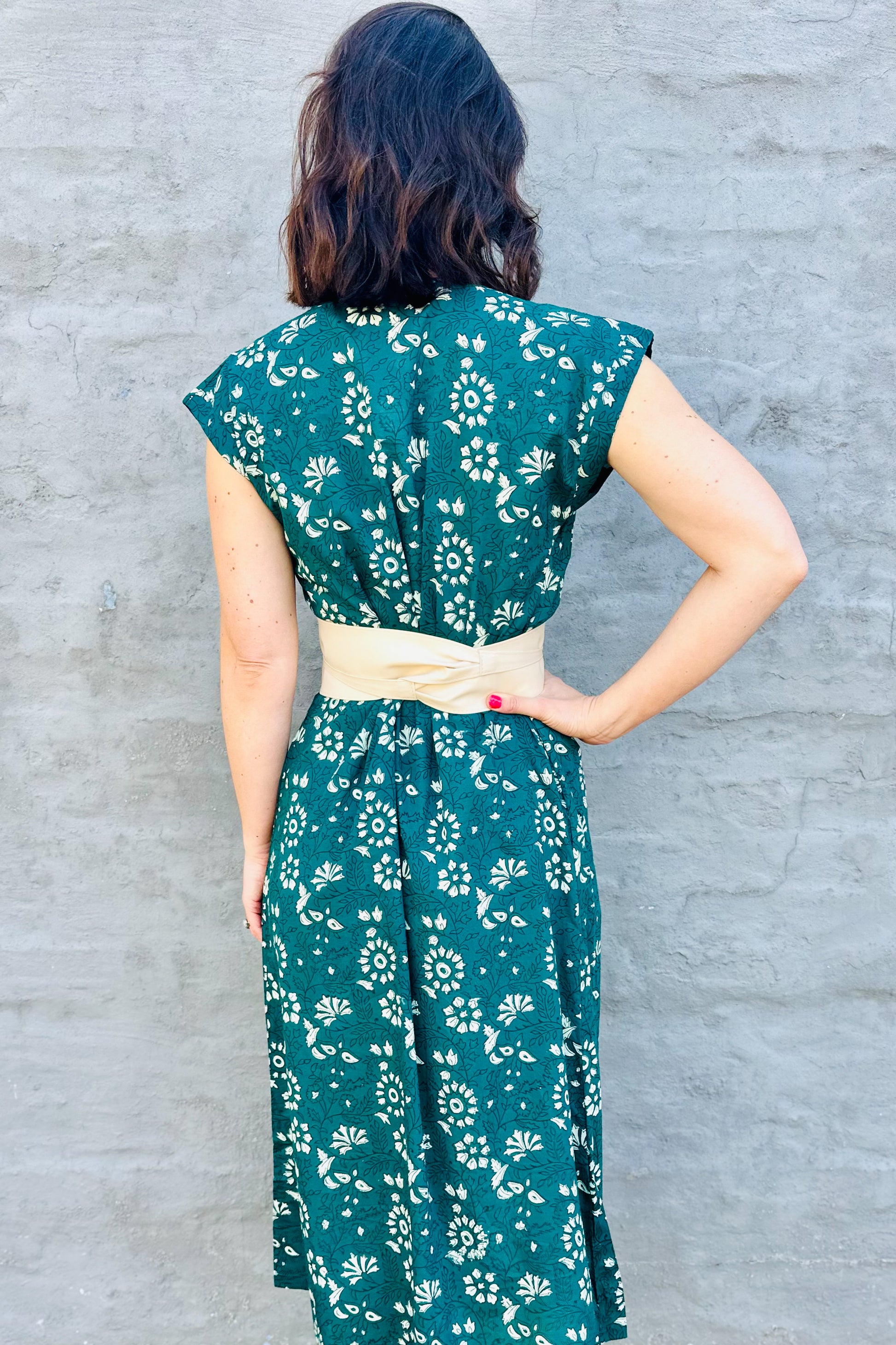 Savita Dress In Forest Botanical