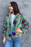 Cotton Suzani Jacket In Motley Forest
