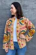 Cotton Suzani Jacket In Oak Buff