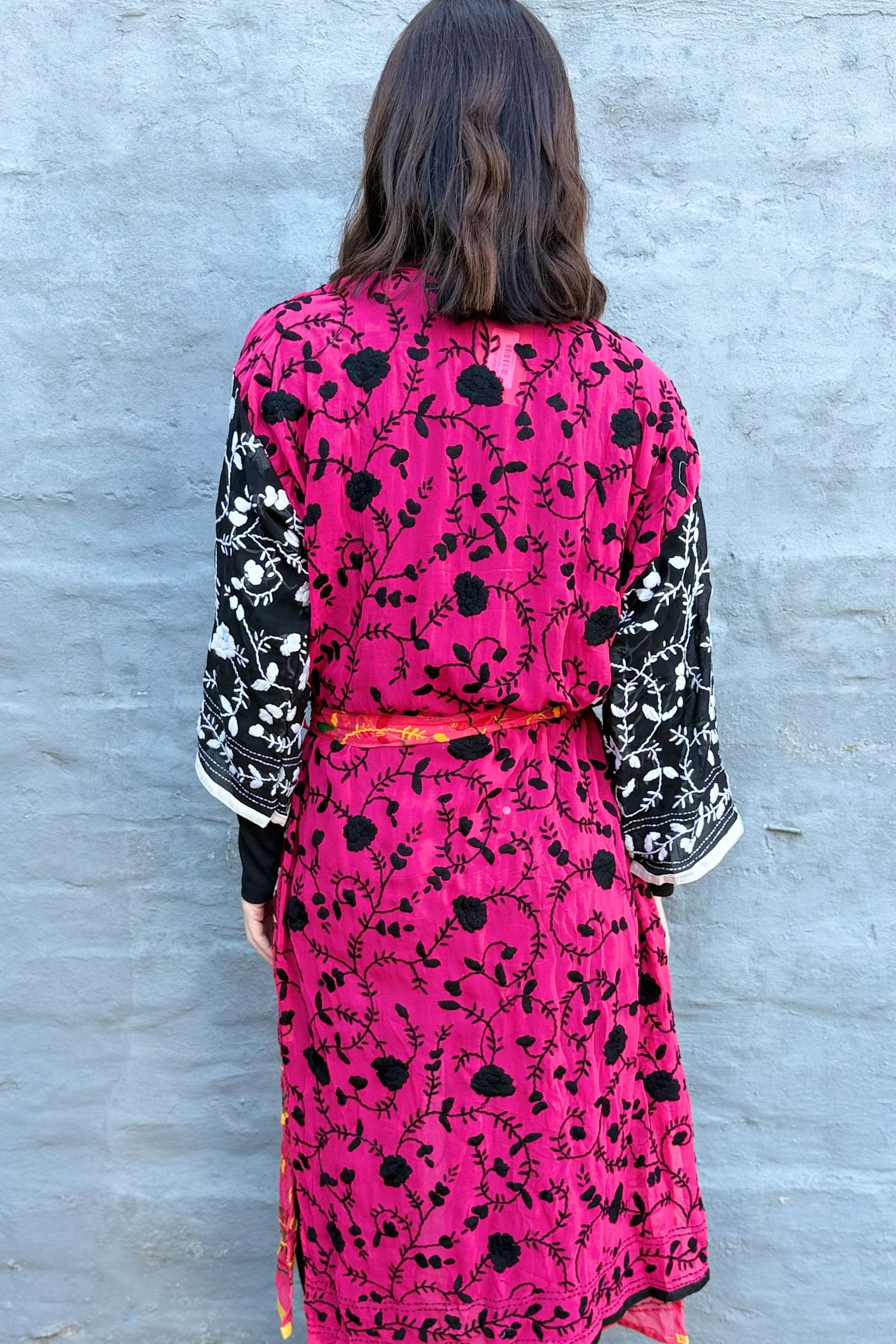 Phulkari Kimono In Rose Garden