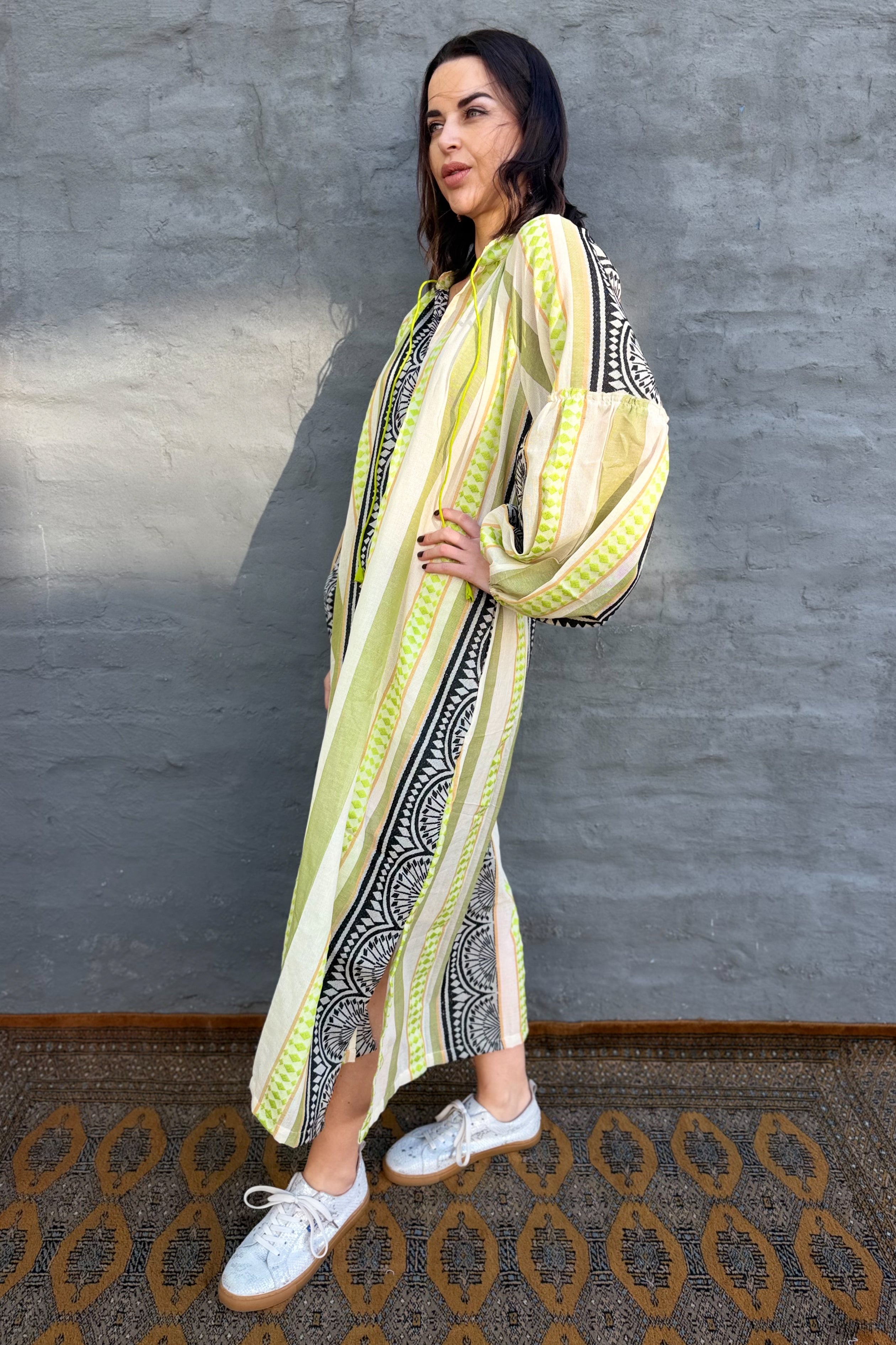 Kiara Dress In Lime