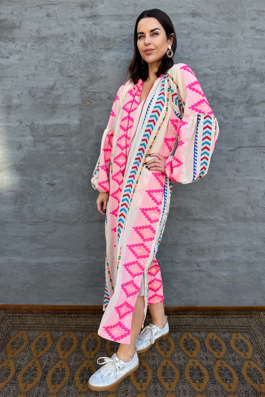 Kiara Dress In Hot Pink