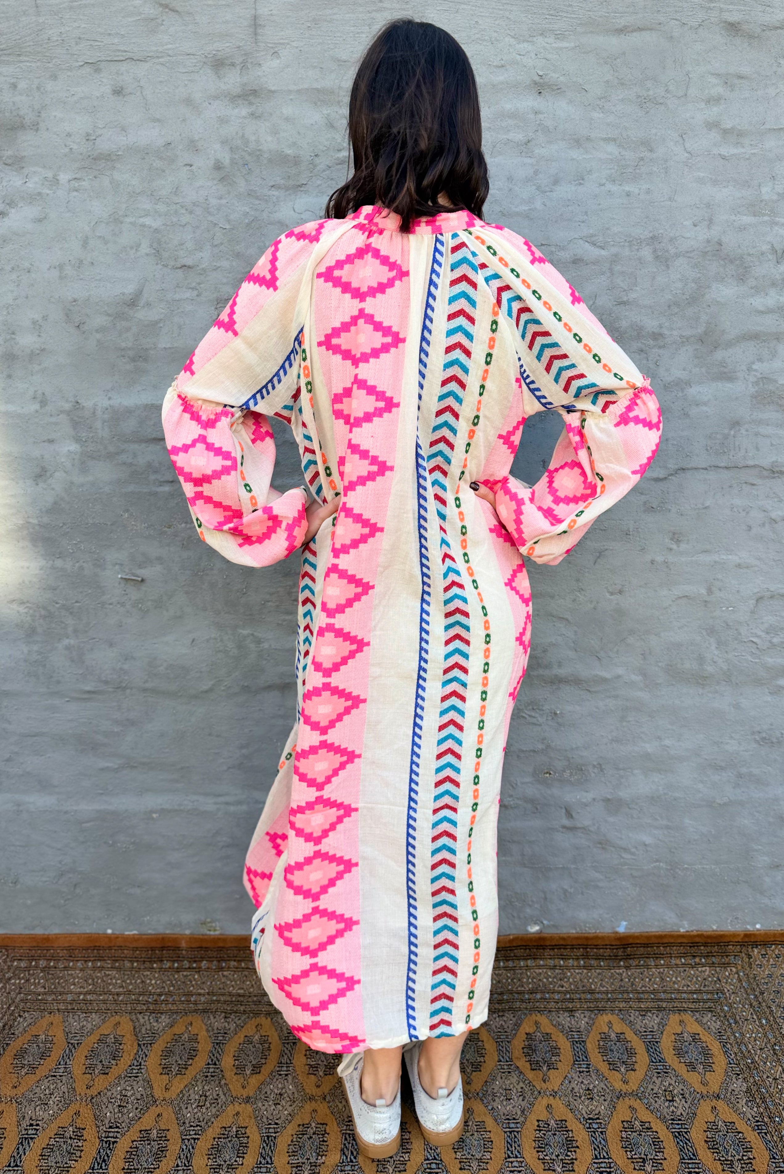 Kiara Dress In Hot Pink