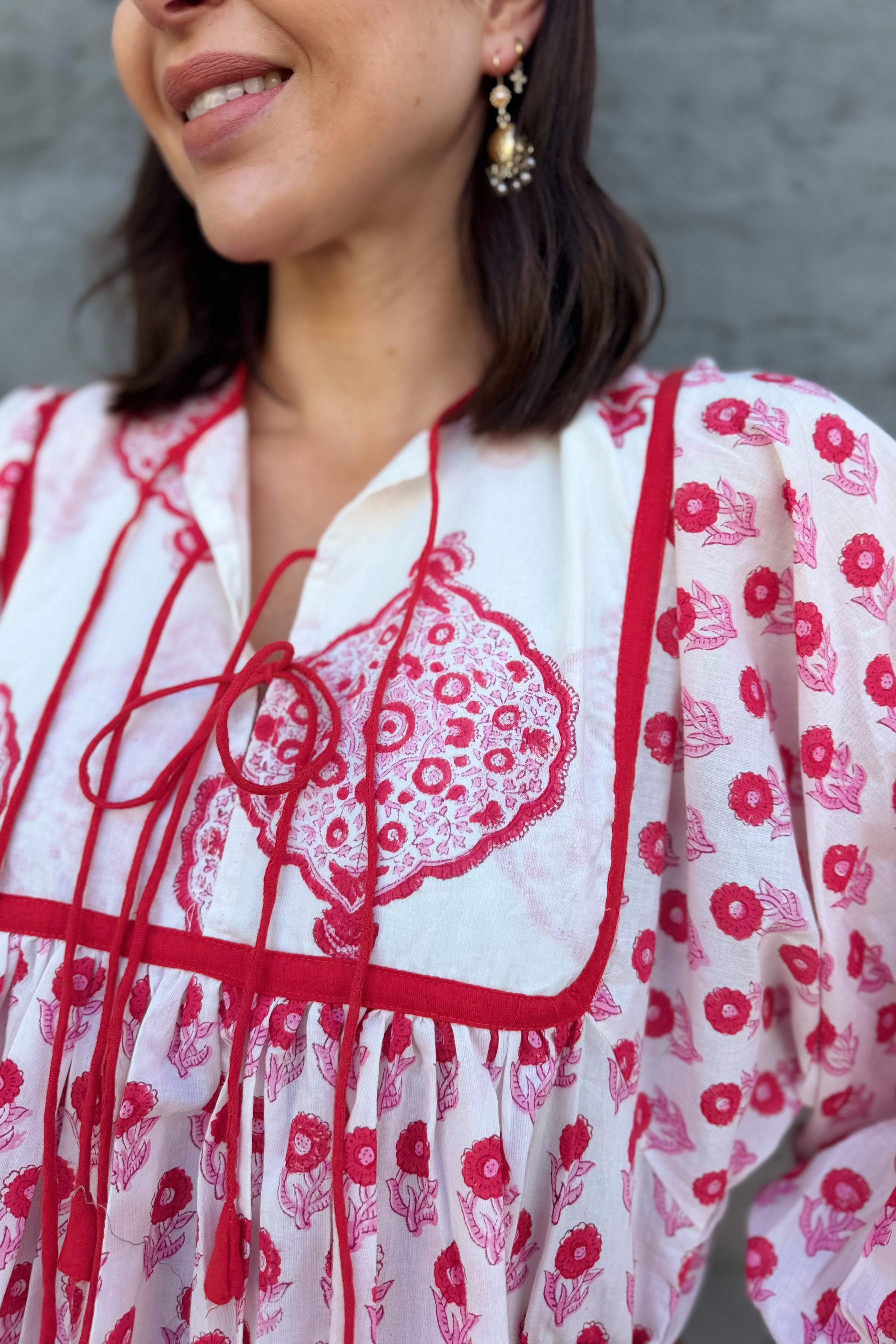 Delilah Dress In Cherry