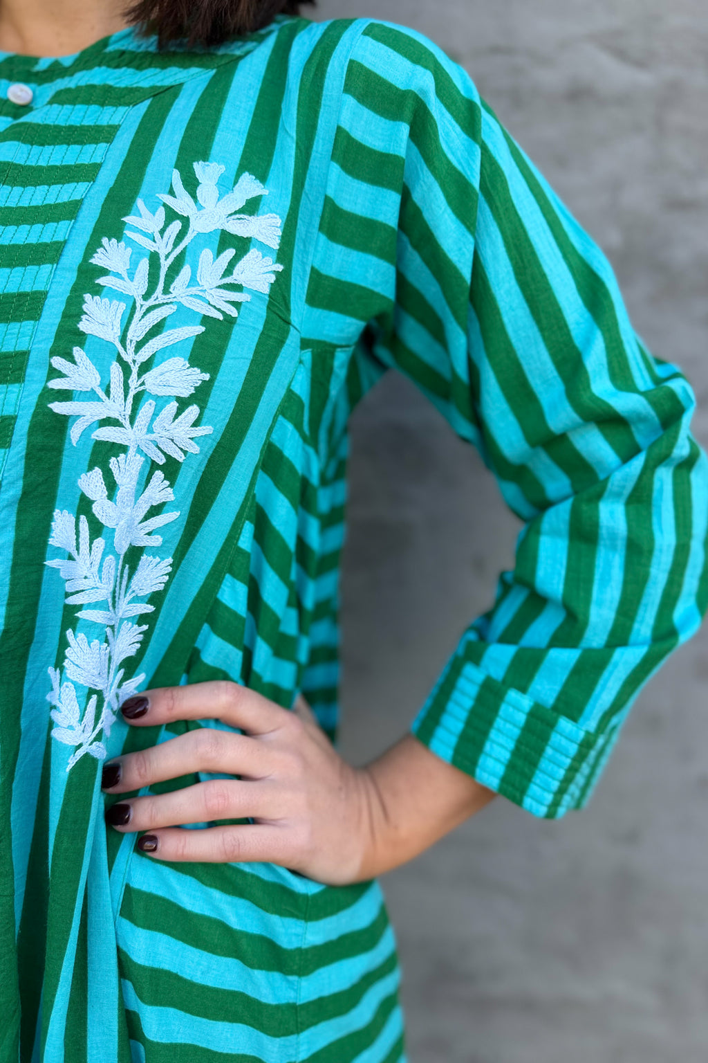 Josephine Dress In Turquoise