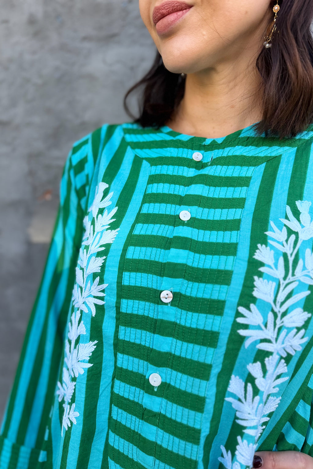 Josephine Dress In Turquoise