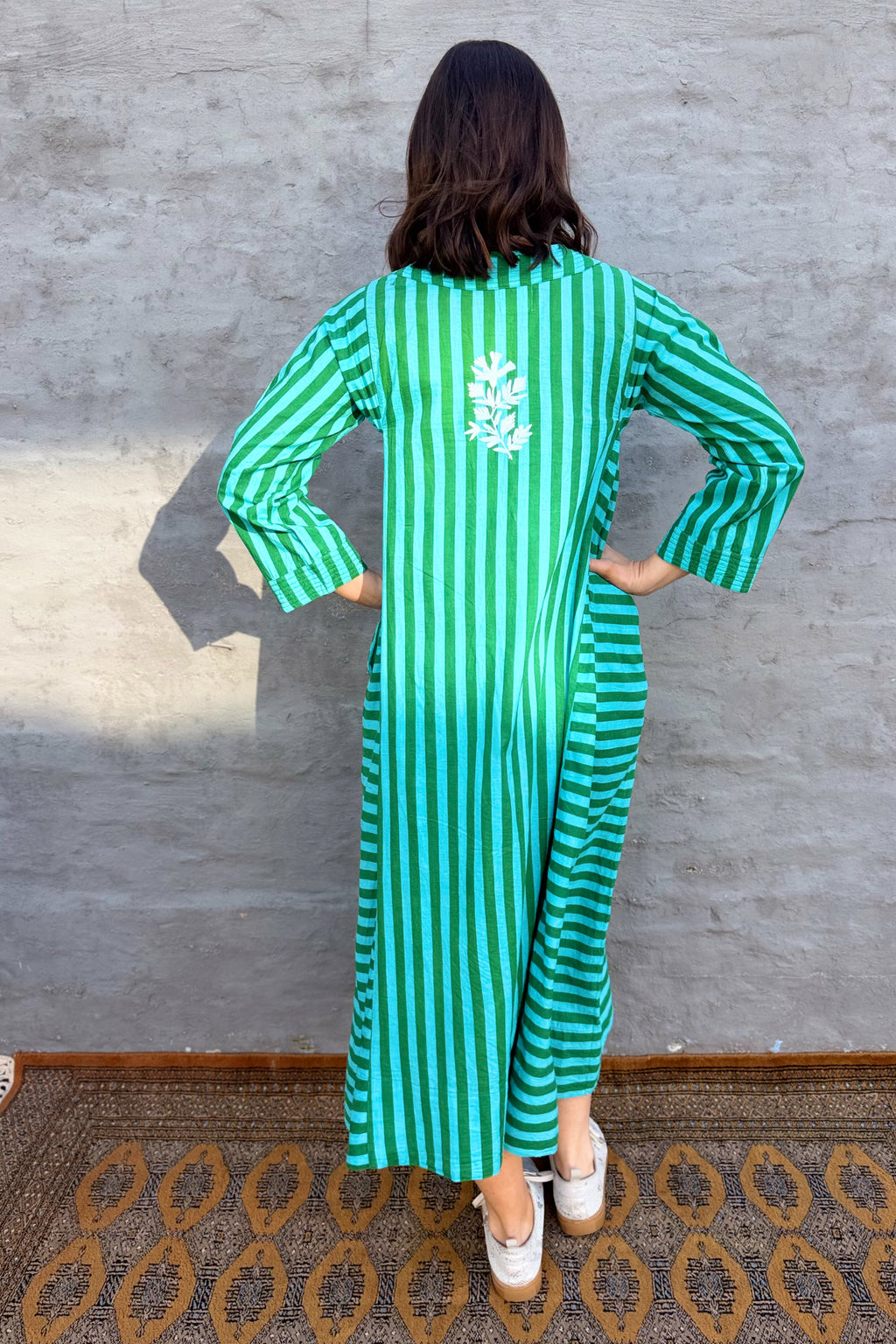 Josephine Dress In Turquoise