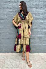 Aurora Dress In Autumnal Gold