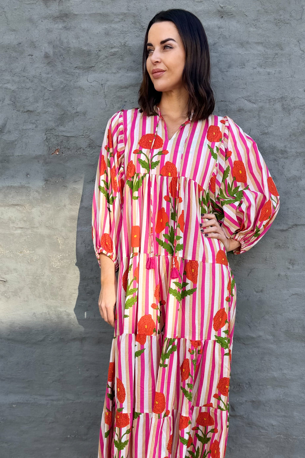 Dahlia Dress In Fuchsia
