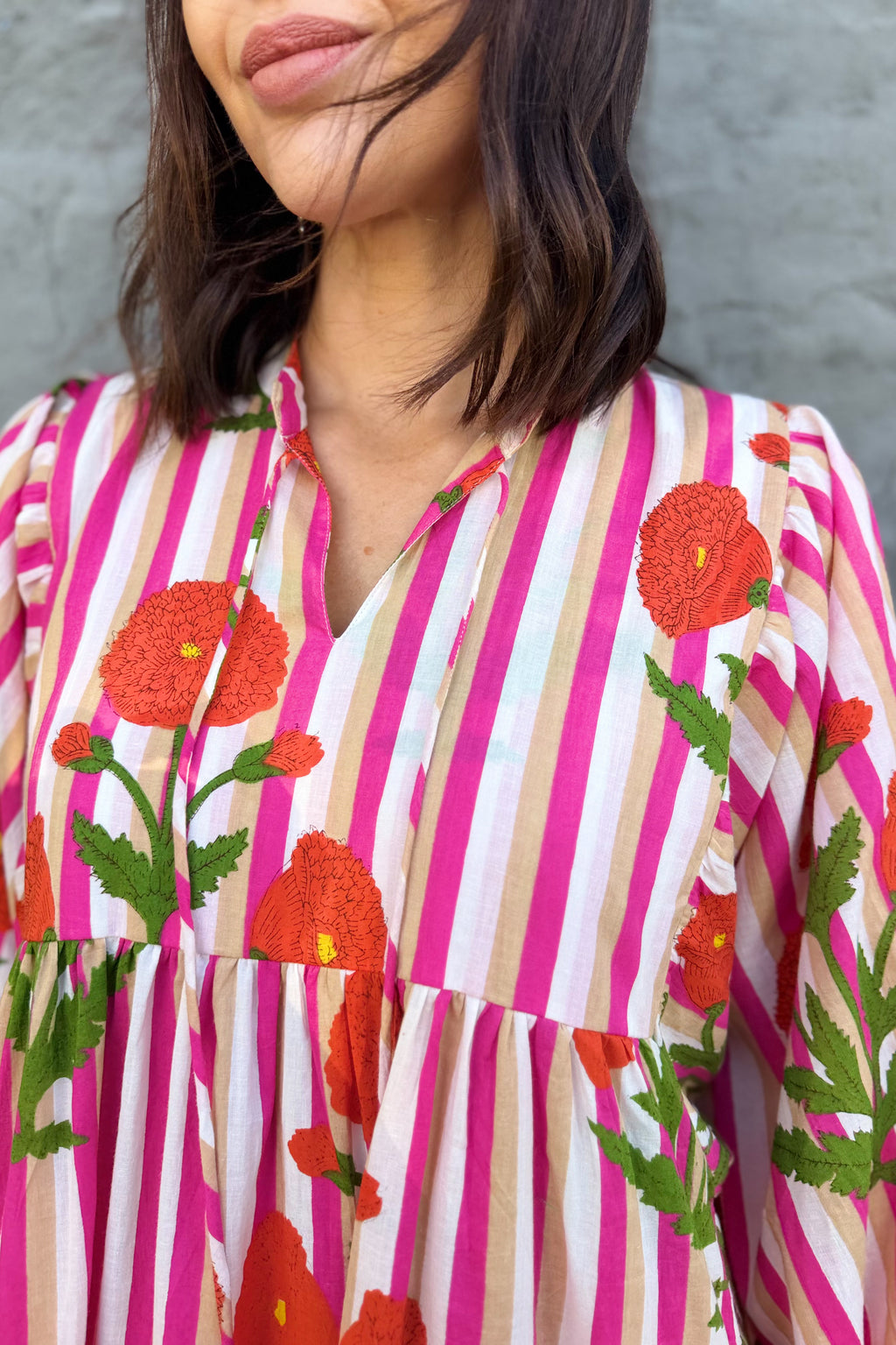 Dahlia Dress In Fuchsia